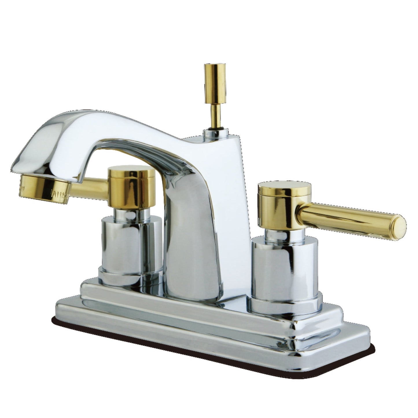 Kingston Brass KS8644DL Concord Two Handle Centerset Lavatory Faucet with Brass Pop-Up