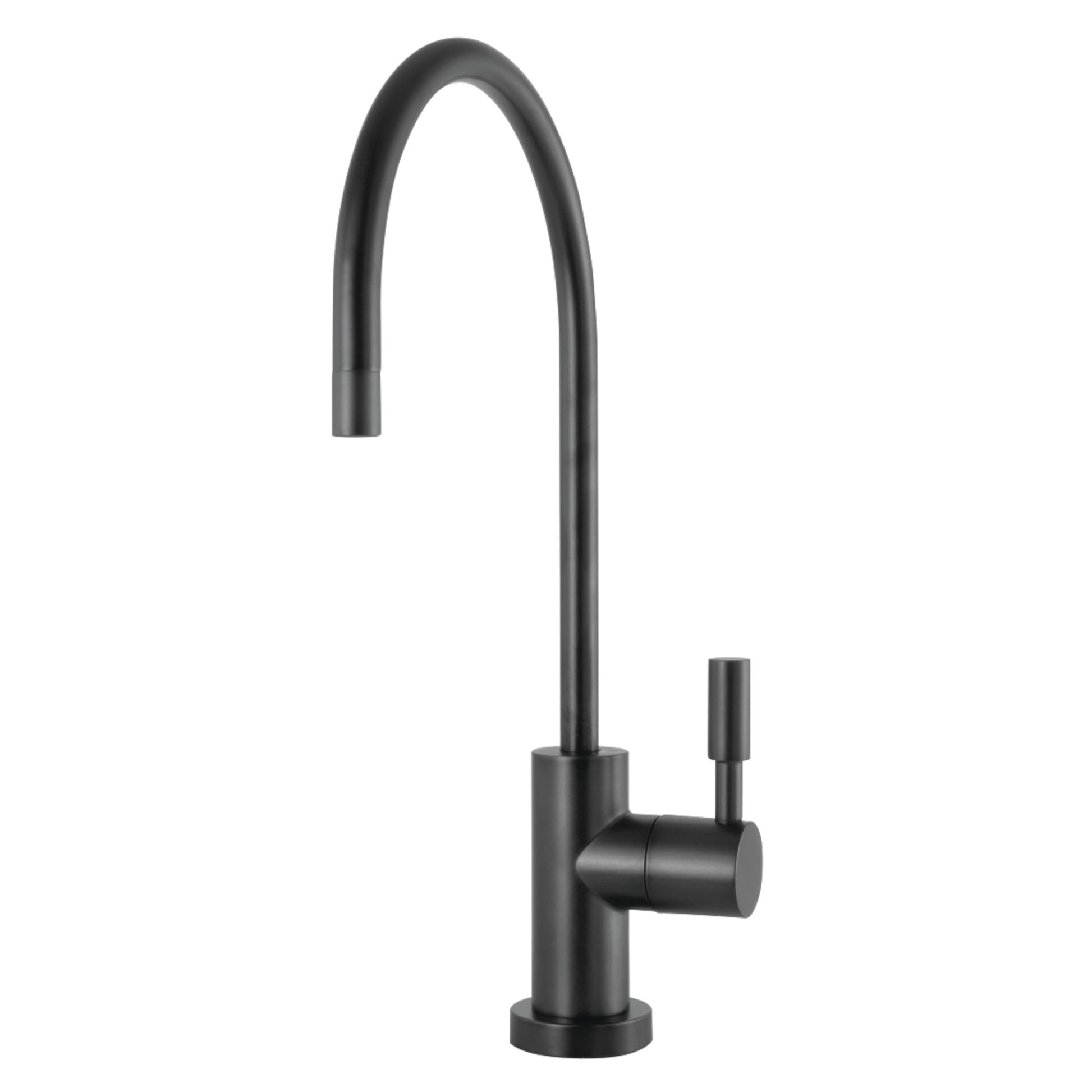 Kingston Brass KSAG8190DL Concord Single-Handle 1-Hole Deck Mount Water Filtration Faucet in Matte Black