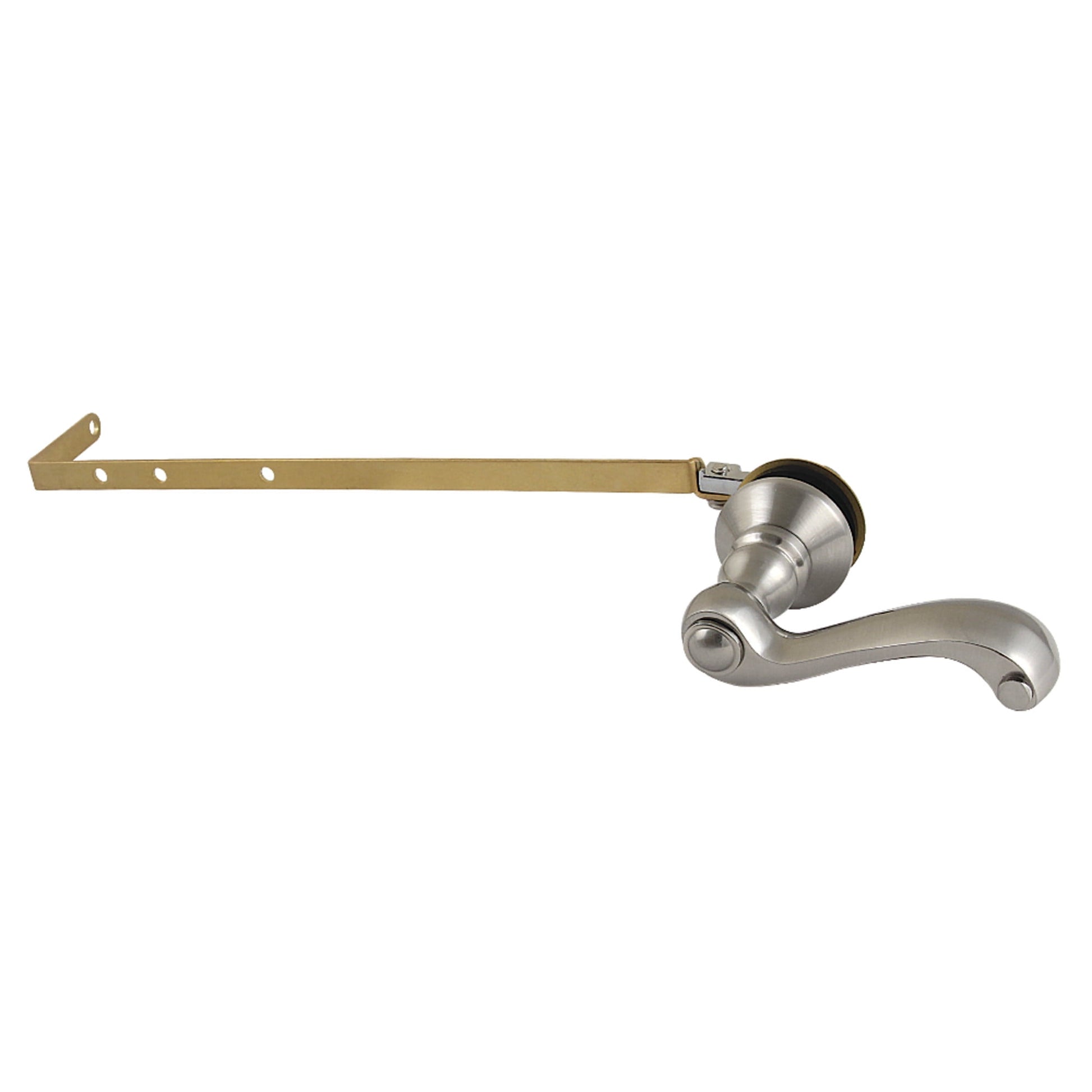Kingston Brass KTFLD58 French Country Universal Front or Side Mount Toilet Tank Lever in Brushed Nickel