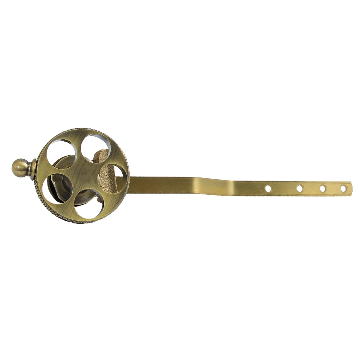 Kingston Brass KTRKX3 Webb Front Mount Toilet Tank Lever with Knurled Handle in Antique Brass