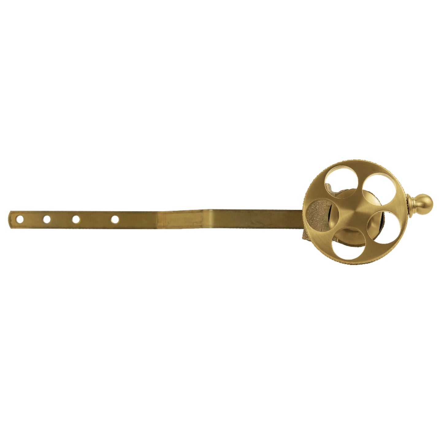 Kingston Brass KTRKX7 Webb Front Mount Toilet Tank Lever with Knurled Handle in Brushed Brass