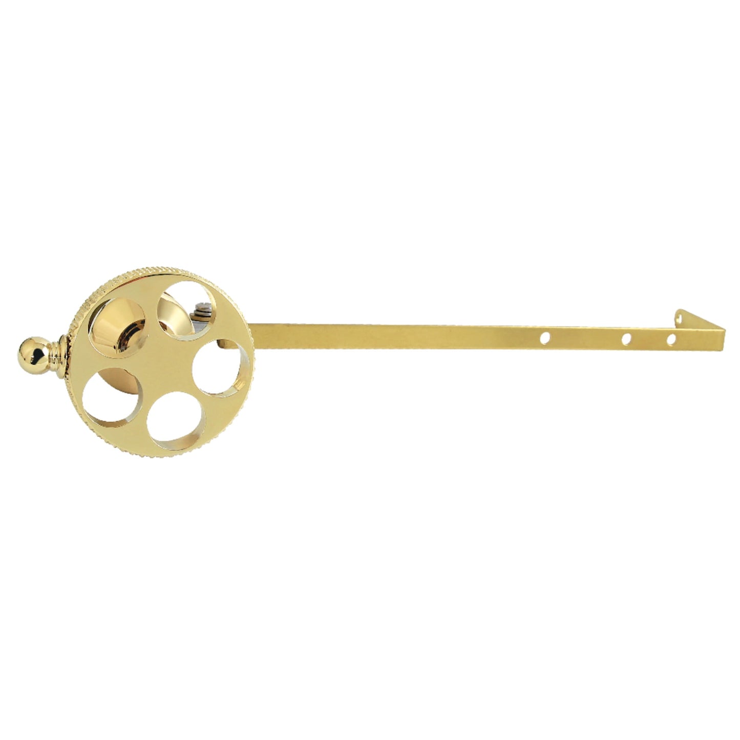 Kingston Brass KTRKXD7 Webb Universal Front or Side Mount Toilet Tank Lever with Knurled Handle in Brushed Brass