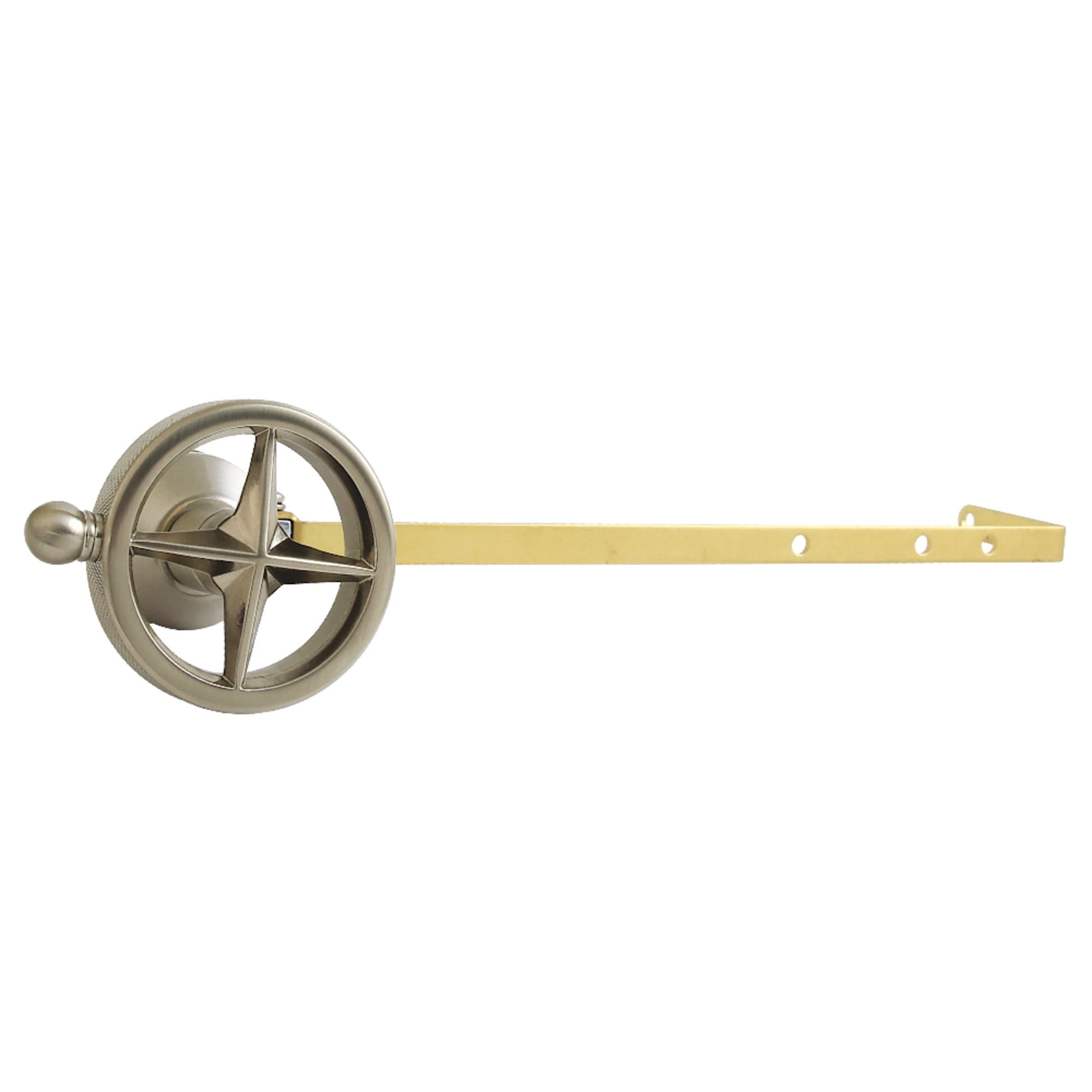 Kingston Brass KTRNKD8 Levante Universal Front or Side Mount Toilet Tank Lever with Knurled Handle in Brushed Nickel