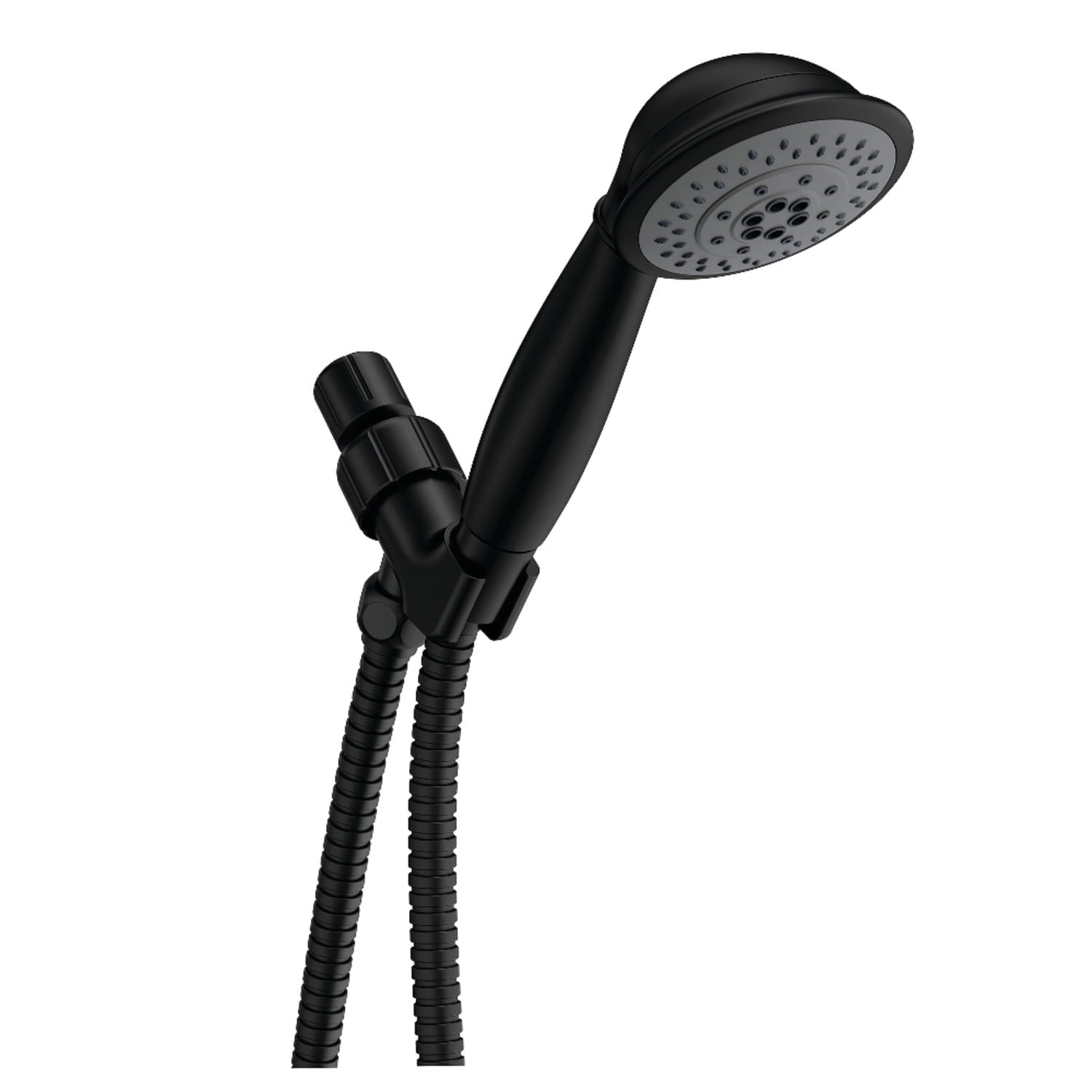 Kingston Brass KX2520B Vilbosch 5-Function Hand Shower with Stainless Steel Hose, Matte Black