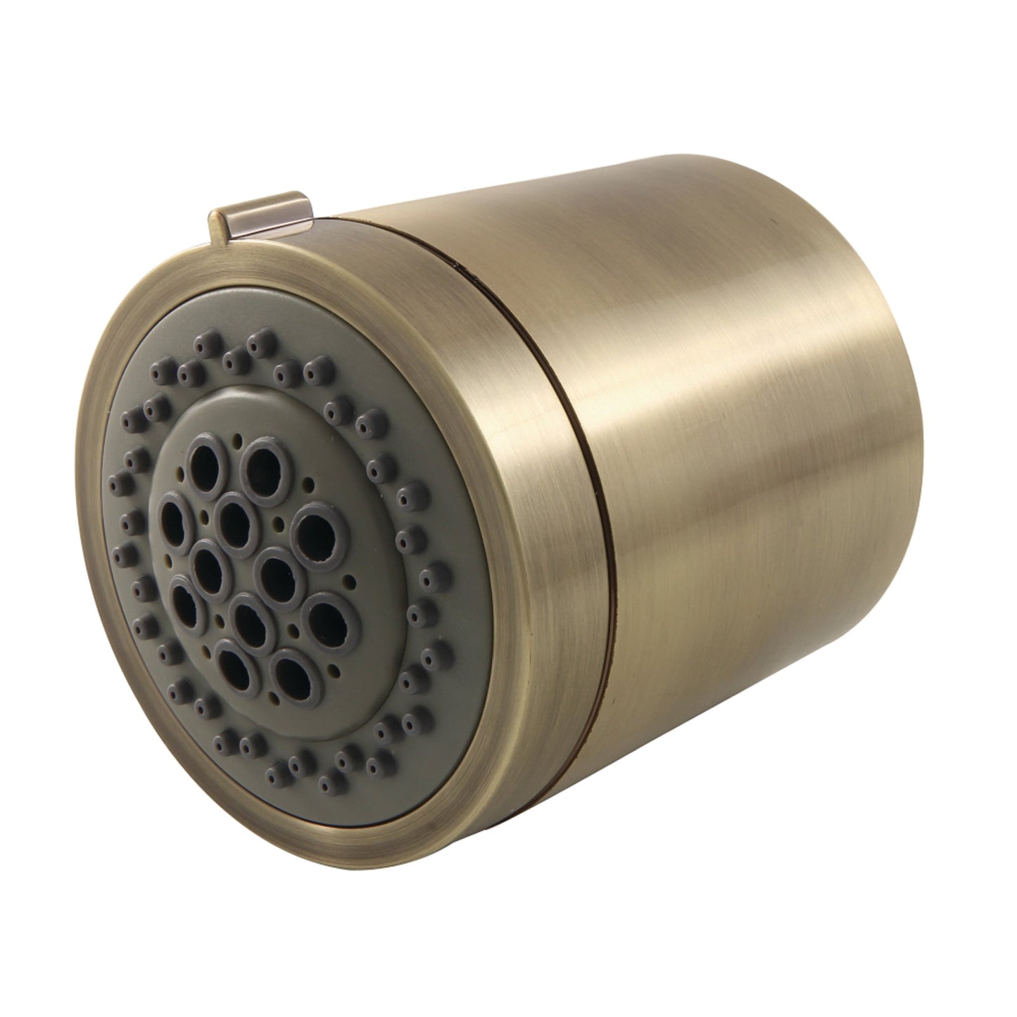 Kingston Brass KX8613 Vilbosch 3-3/16 Inch Round 2-Function ABS Shower Head in Antique Brass
