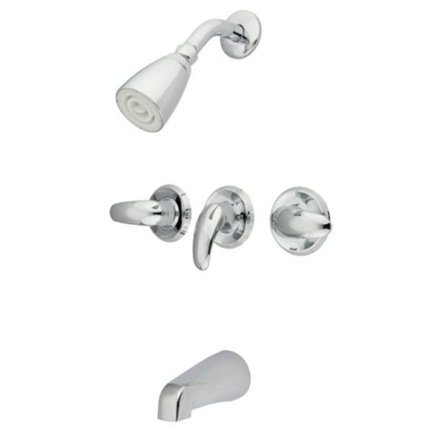 Kingston Brass KB6238LL Legacy Tub and Shower Faucet, Brushed Nickel