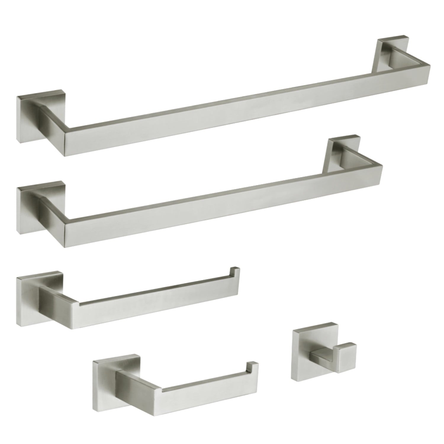 Kingston Brass Markus 5-Piece Bathroom Accessory Set, Brushed Nickel