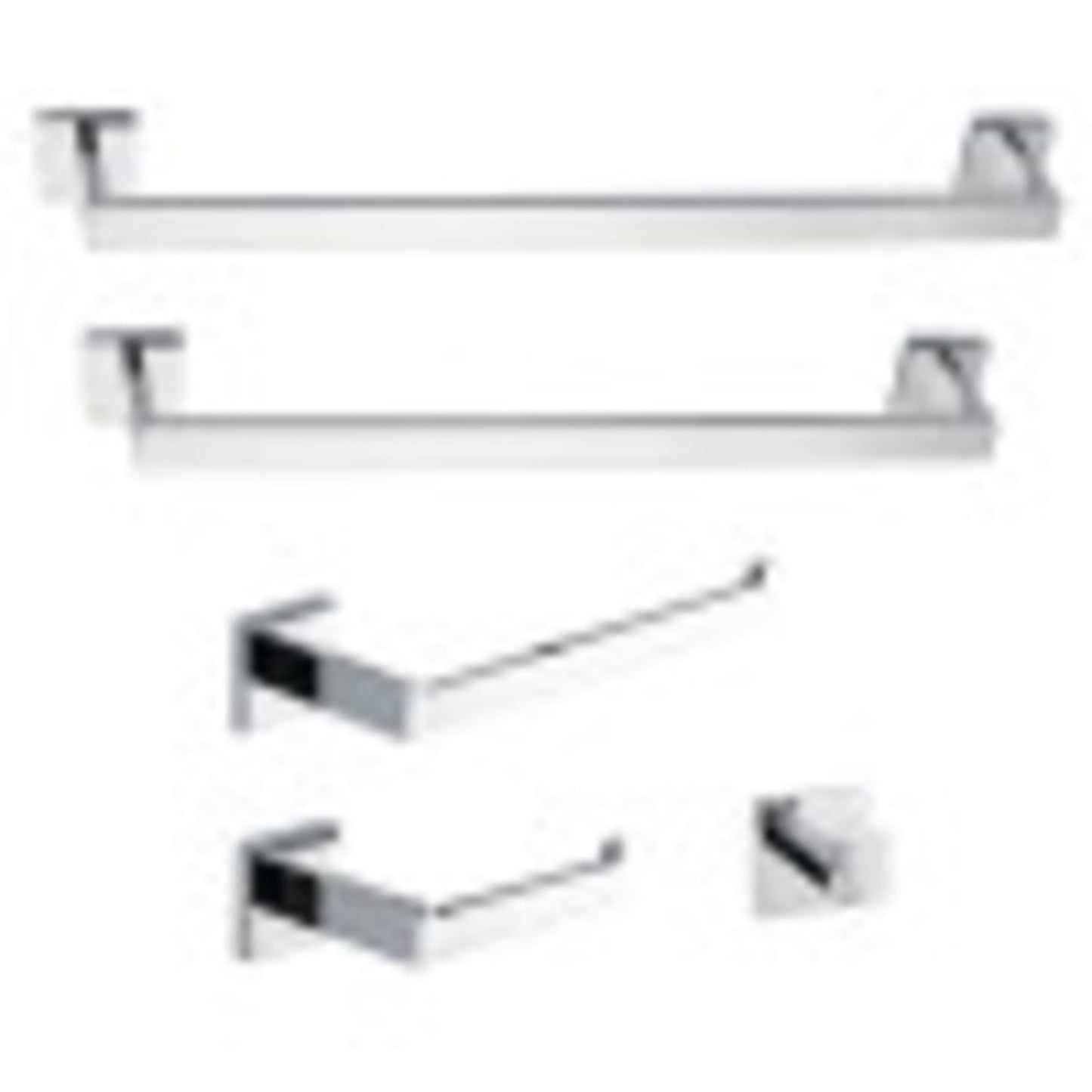 Kingston Brass Markus 5-Piece Bathroom Accessory Set, Polished Chrome