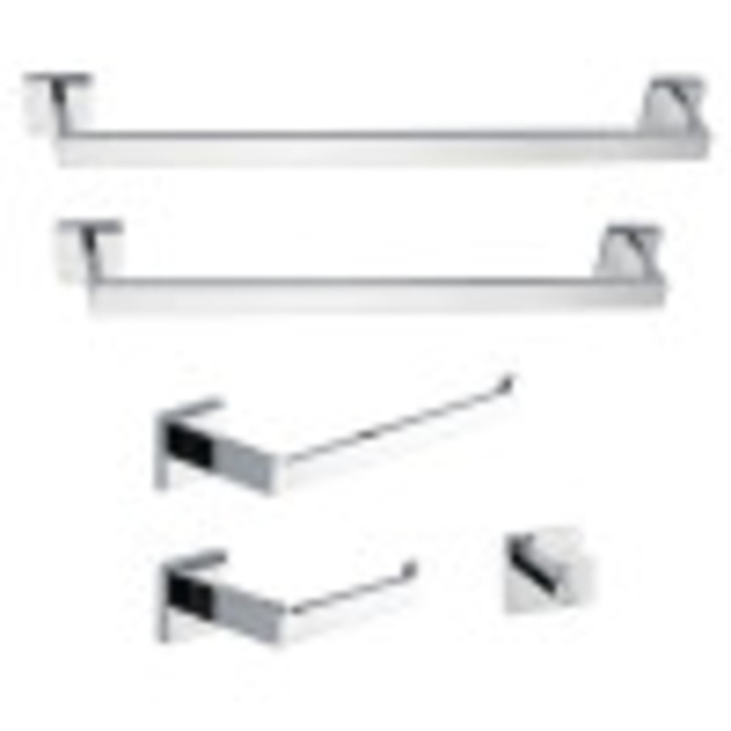 Kingston Brass Markus 5-Piece Bathroom Accessory Set, Polished Chrome