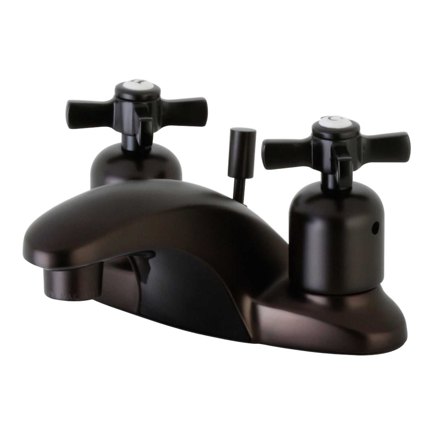 Kingston Brass Millennium FB8625ZX 4" Centerset Lavatory Faucet with Retail Pop-up Drain, Oil Rubbed Bronze