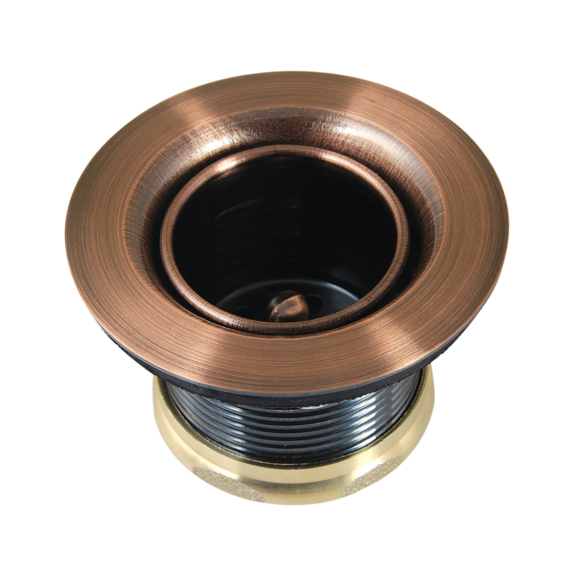 Kingston Brass K451BAC Portland Stainless Steel Bar Sink Basket Strainer in Antique Copper