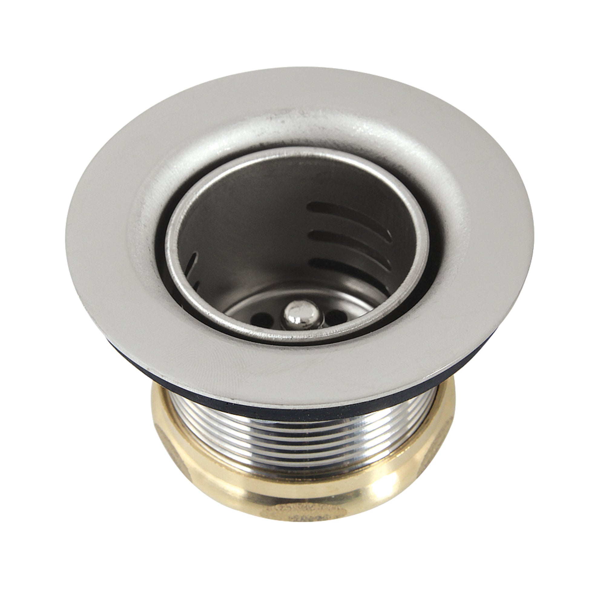 Kingston Brass K451BPN Portland Stainless Steel Bar Sink Basket Strainer in Polished Nickel