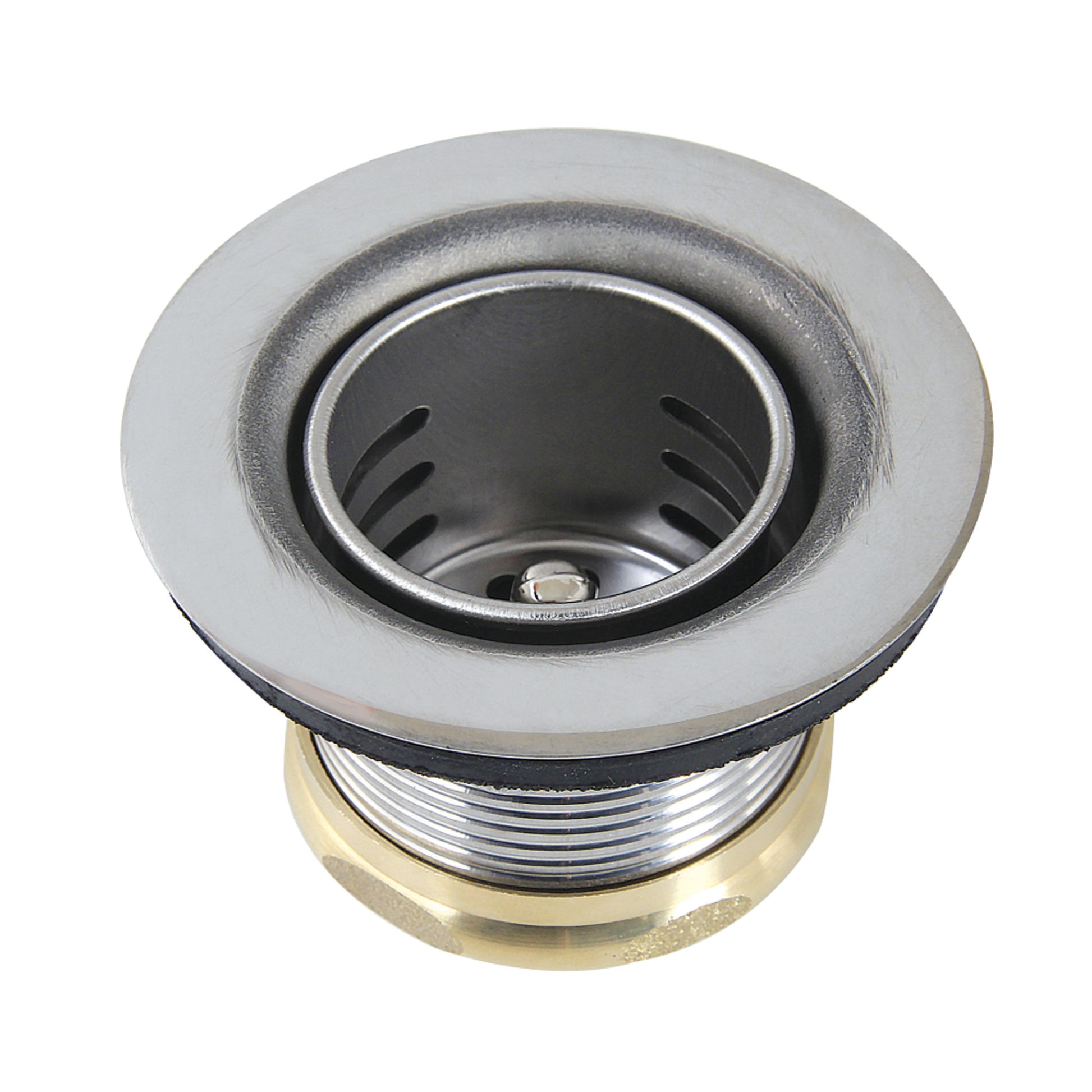 Kingston Brass K451B Portland Stainless Steel Bar Sink Basket Strainer in Stainless Steel