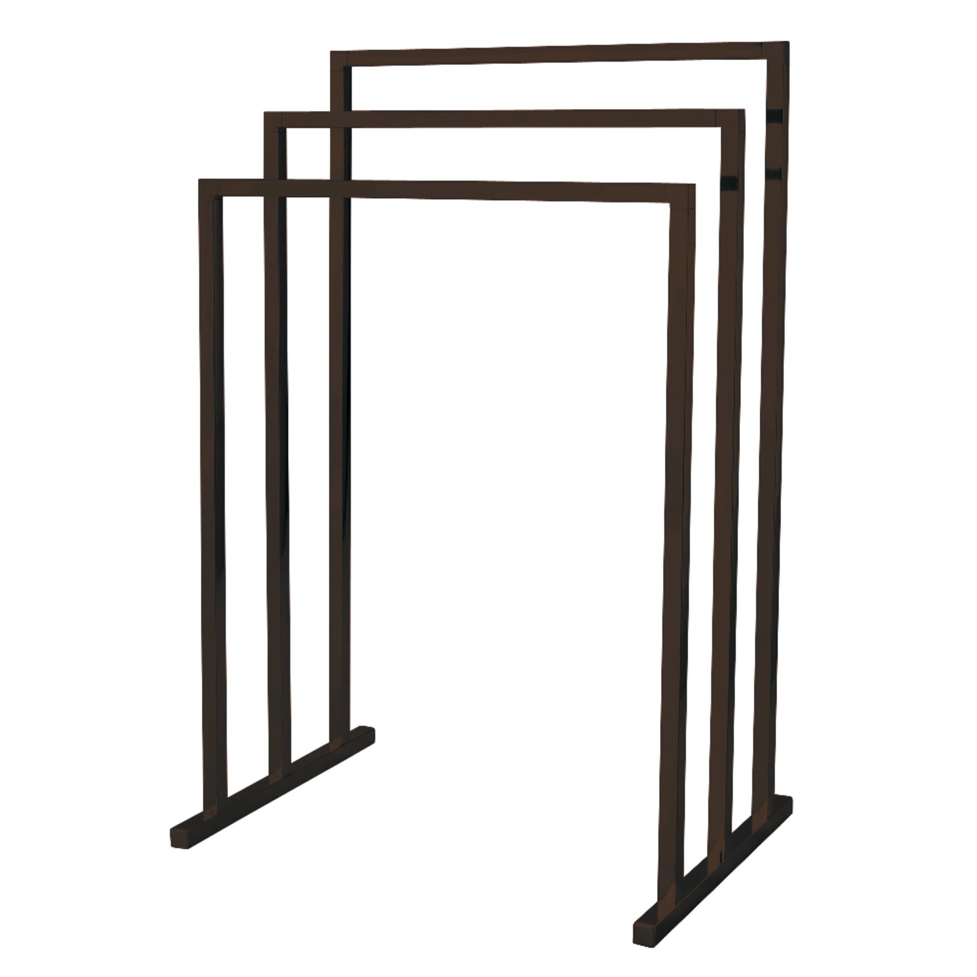 Kingston Brass SCC8285 Edenscape 33-3/16 Inch Freestanding Pedestal 3-Tier Towel Rack in Oil Rubbed Bronze