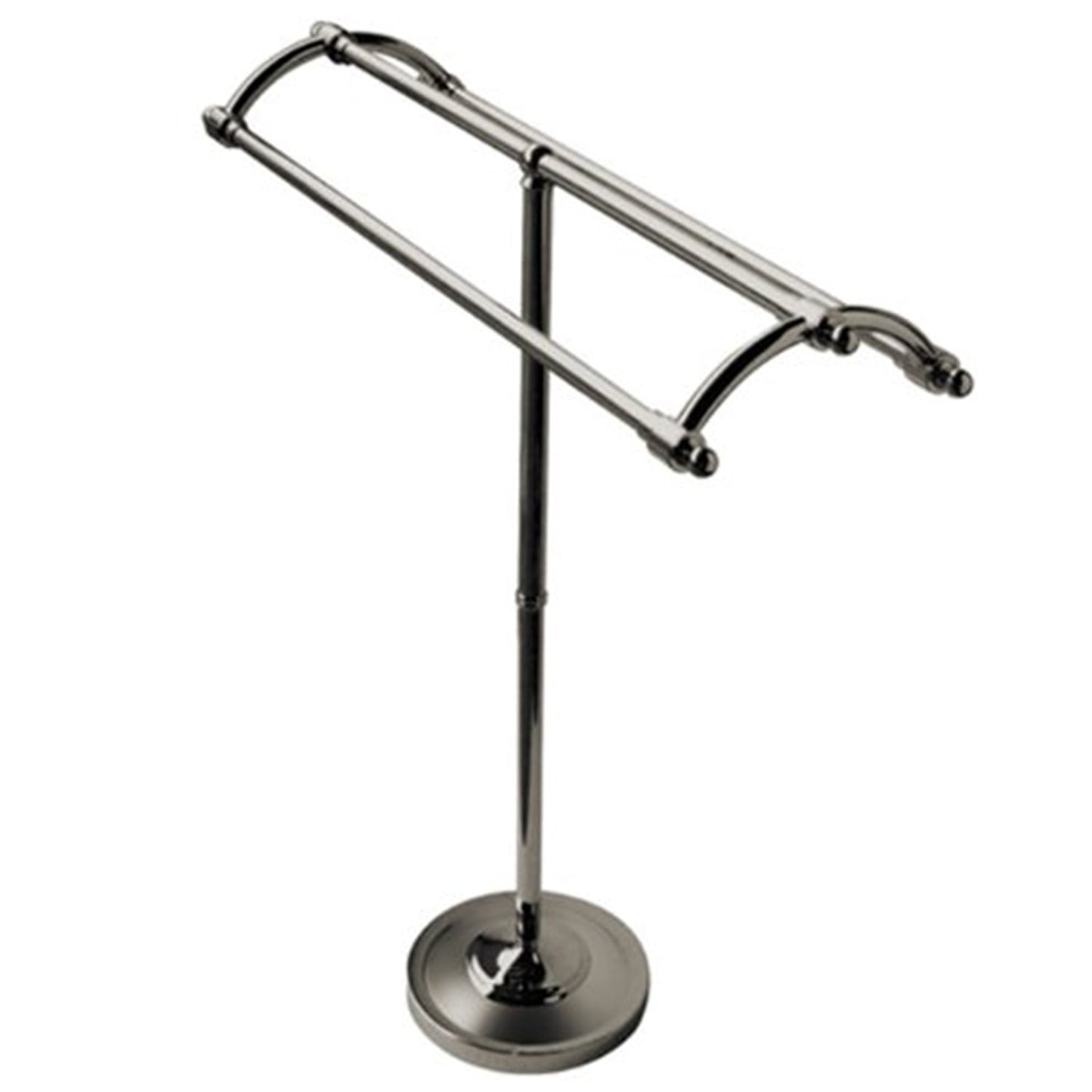Kingston Brass Edenscape SCC2278 Pedestal Round Plate Towel Rack, Satin Nickel