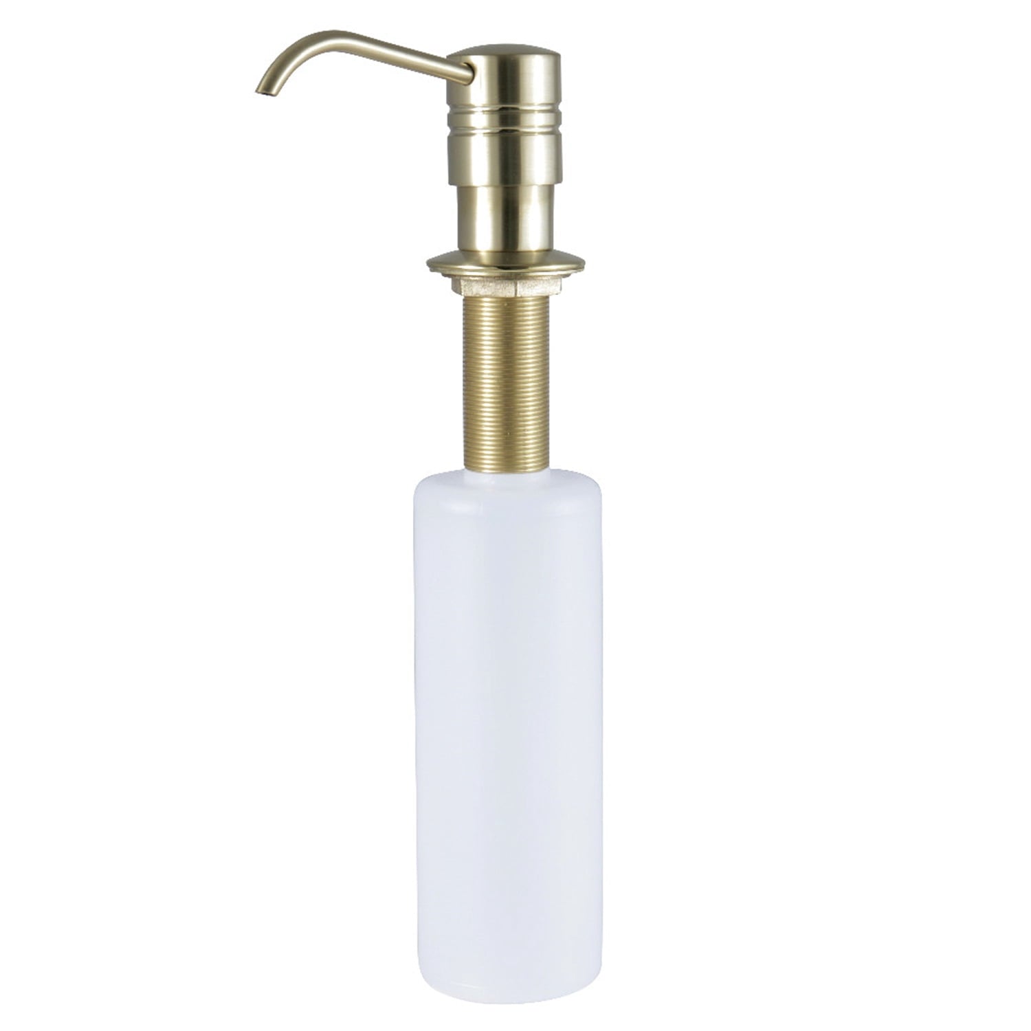 Kingston Brass SD2617 Brushed Brass Straight Nozzle Metal Soap Dispenser