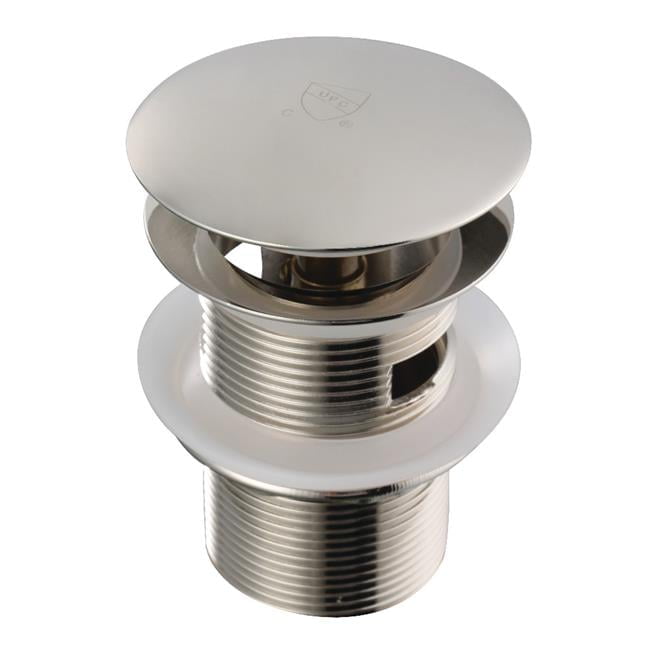 Kingston Brass VTDESHOEPN Trimscape Toe-Touch Tub Drain with Overflow, Polished Nickel