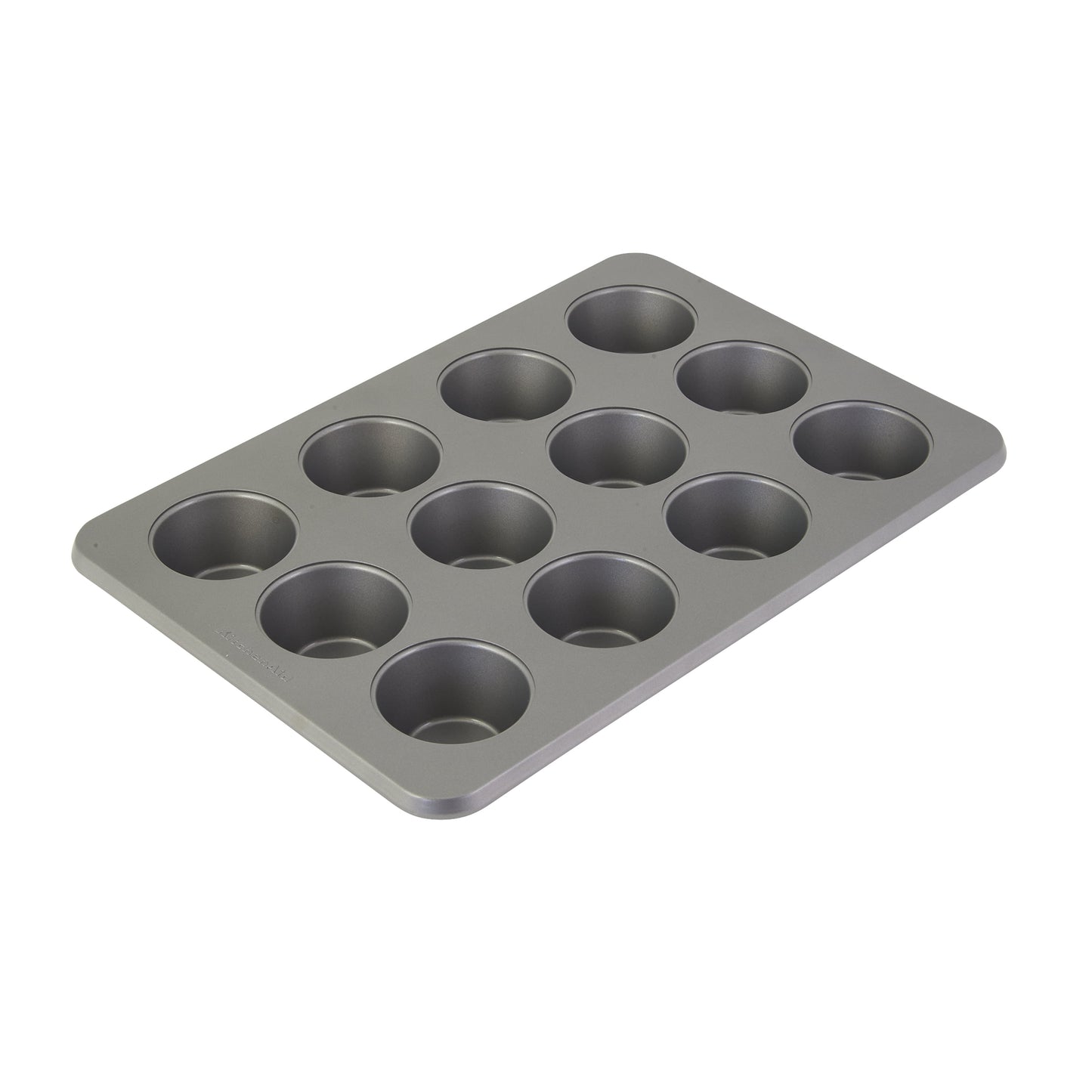 KitchenAid 12-Cup Aluminized Steel Nonstick Cupcake Pan and Muffin Tin, Contour Silver
