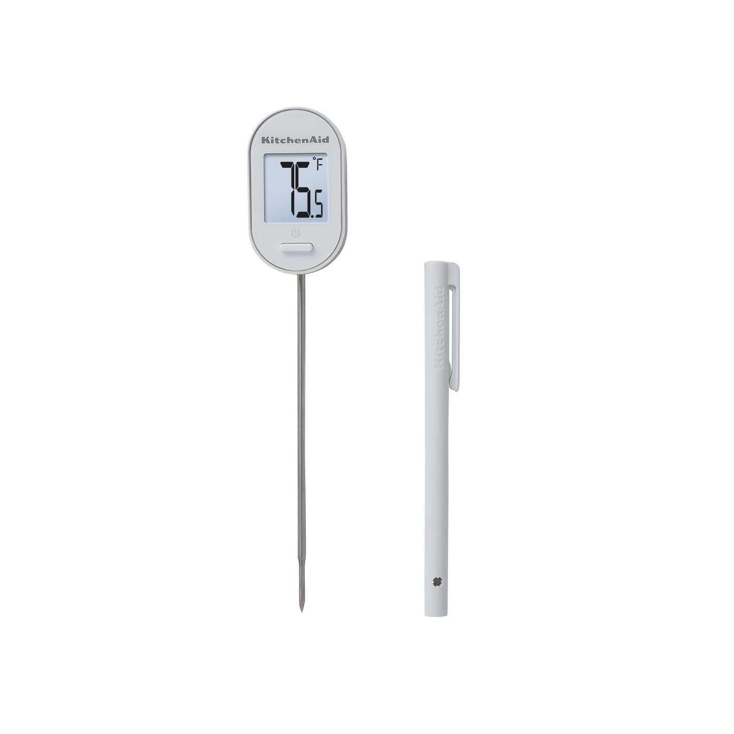 KitchenAid Digital Instant Read Kitchen and Food Thermometer, -40F to 482F, White, KQ904WH