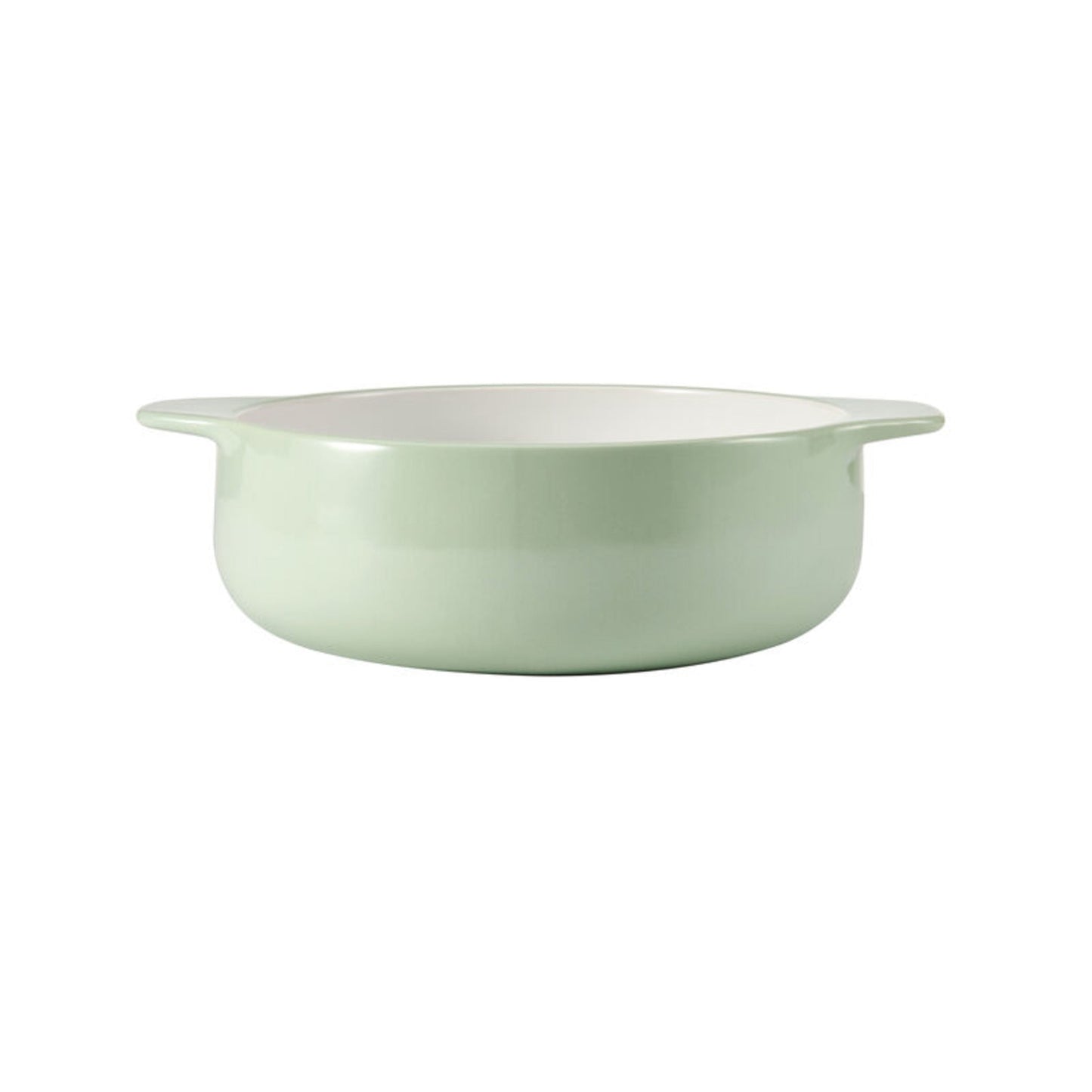 Kitchenaid 2-quart Vitrified Stoneware Round Casserole Baker in Pistachio Green