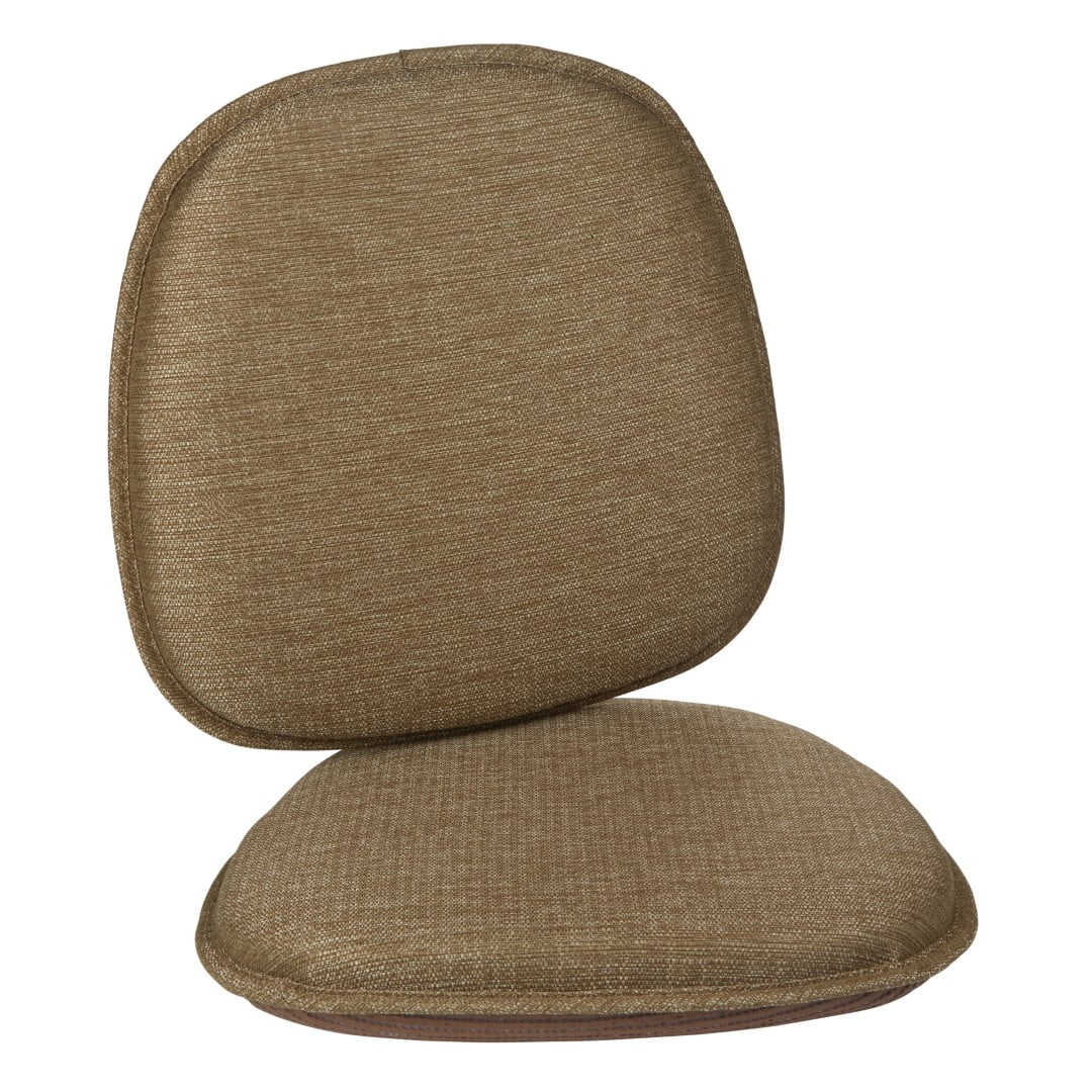 Klear Vu Gripper Non-Slip Mid Century Modern Shell Chair Cushion, Gold 2 Pack