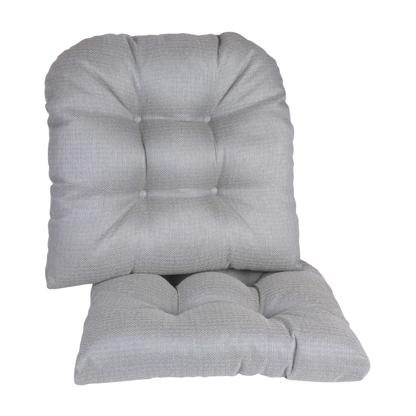 Klear Vu Gripper Omega Tufted Dining Chair Cushion - Set of 2