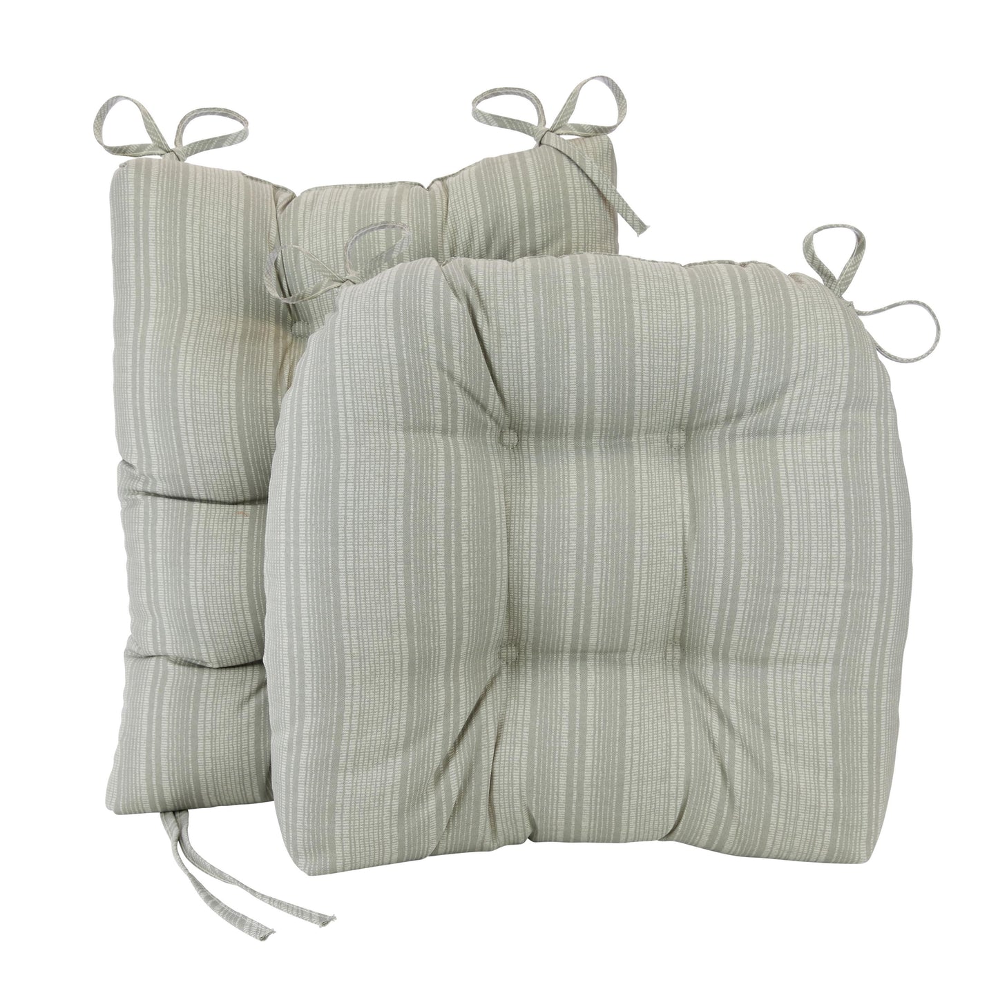 Klear Vu Indoor/Outdoor Boardwalk Stripe Rocking Chair Seat and Seatback Cushion Set