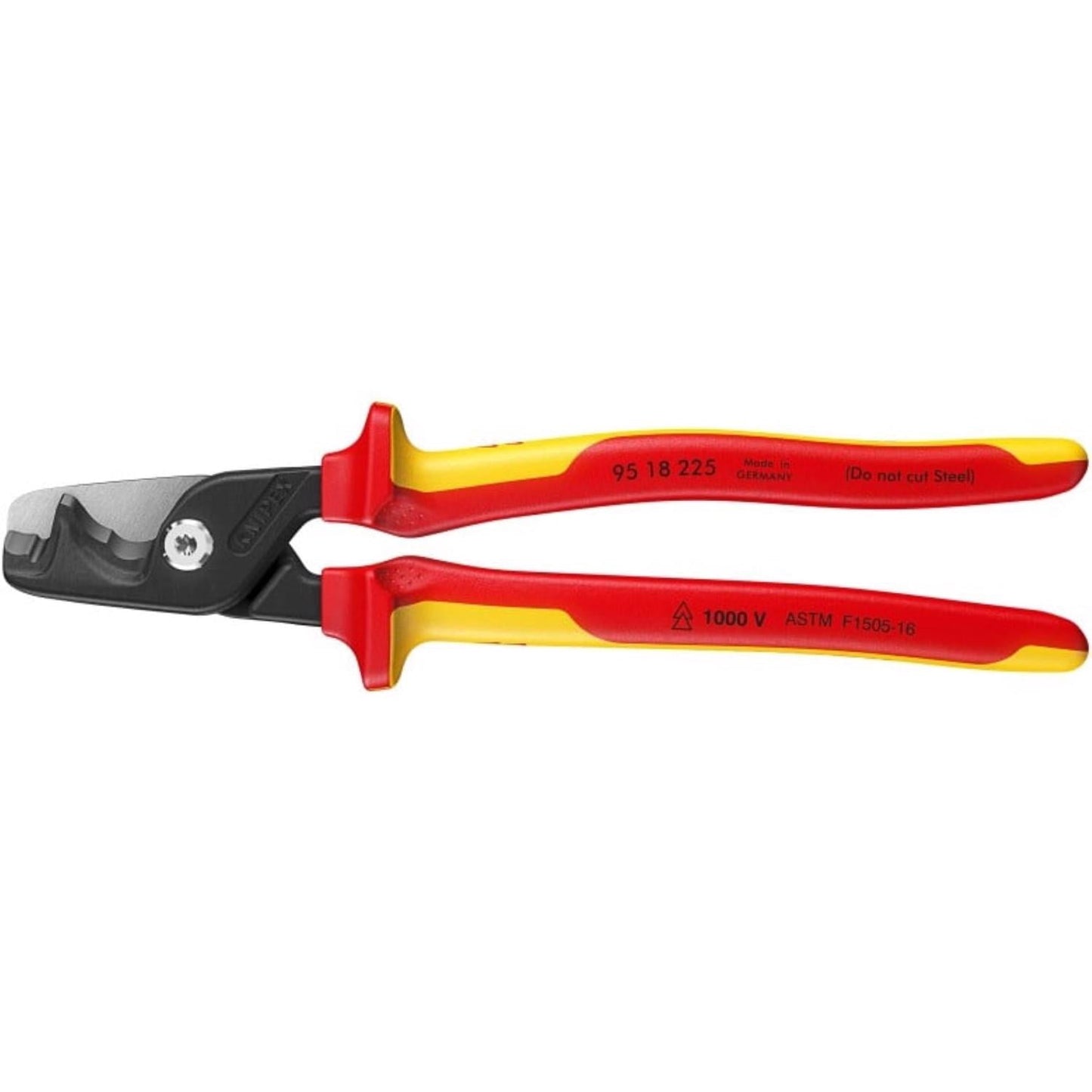 Knipex 9 in. L Red/Yellow Insulated Cable Shears