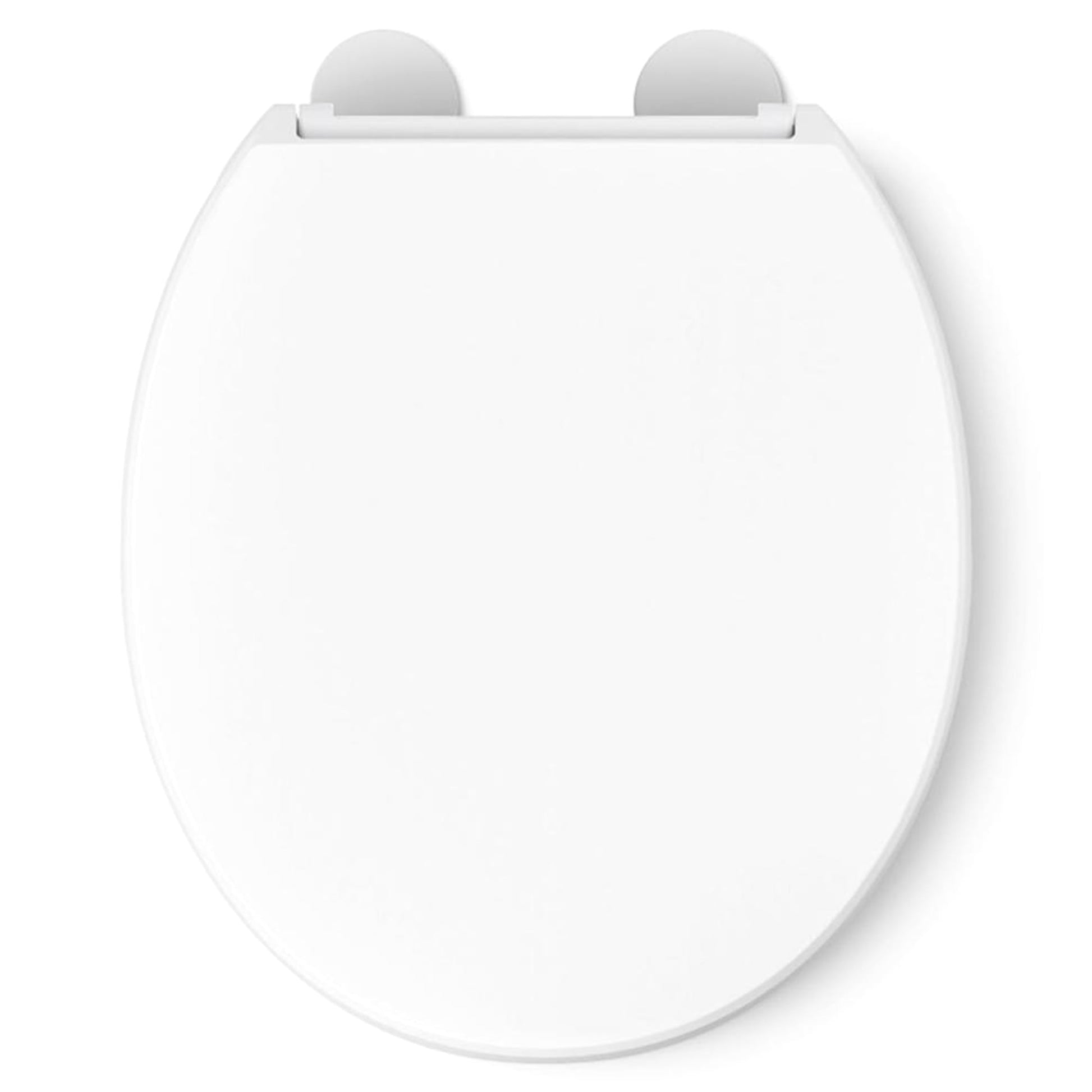 Kohler Hyten Slow Close Round White Plastic Toilet Seat