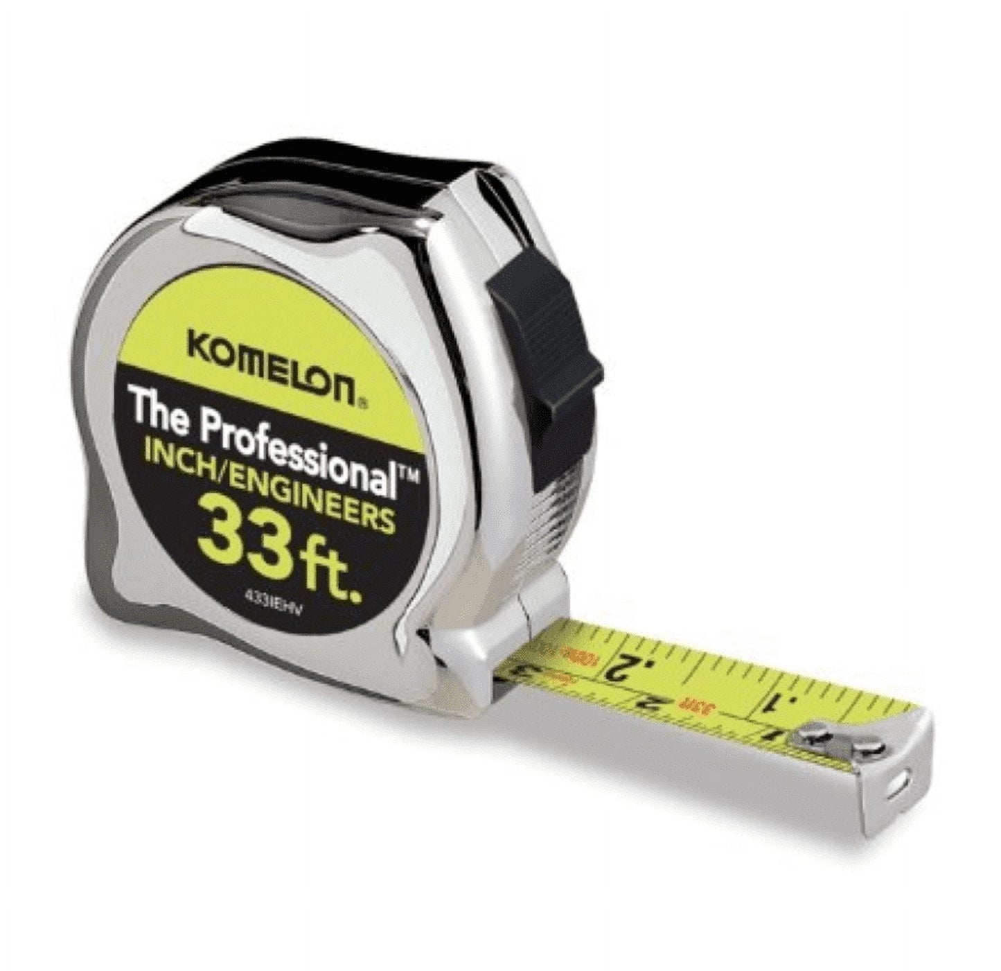 Komelon 33' Professional Chrome Inch/Engineers Tape Measure