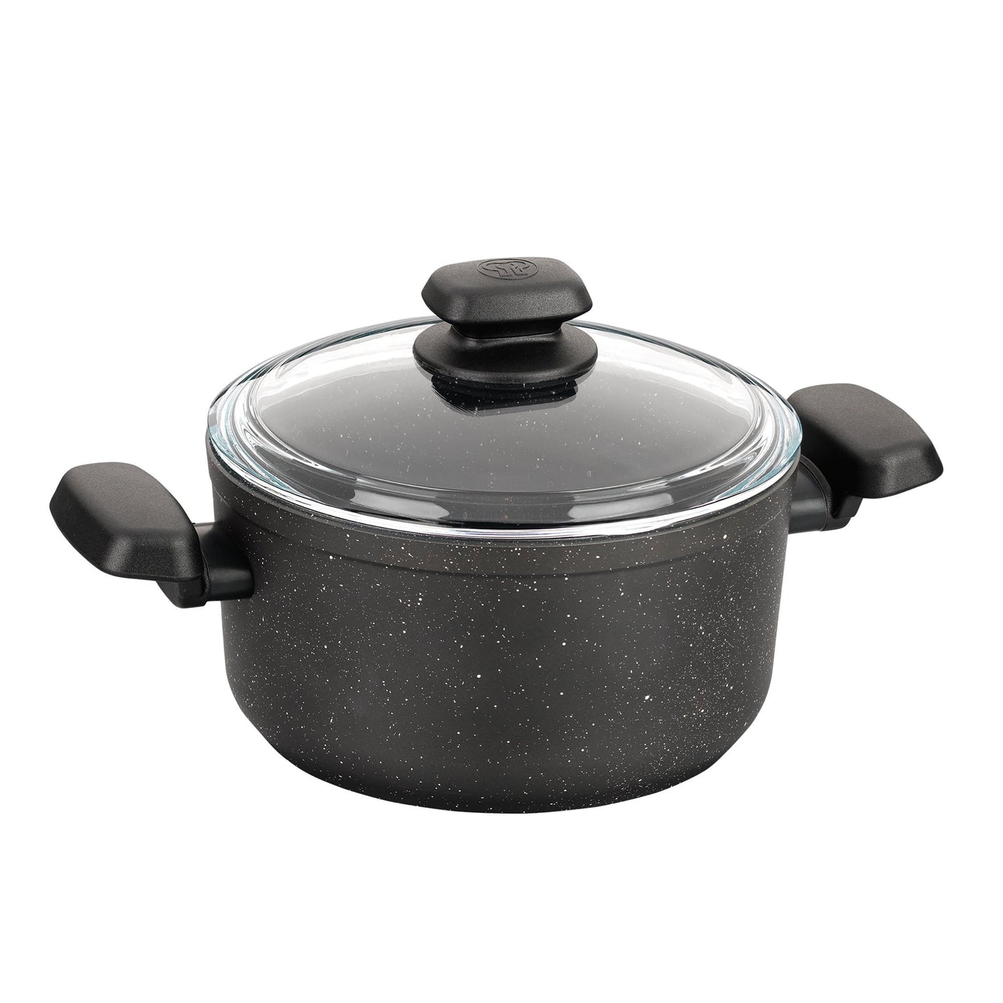 Korkmaz Ornella 2 Piece 2 Liter Quart Aluminum Nonstick Saucepan with Lid