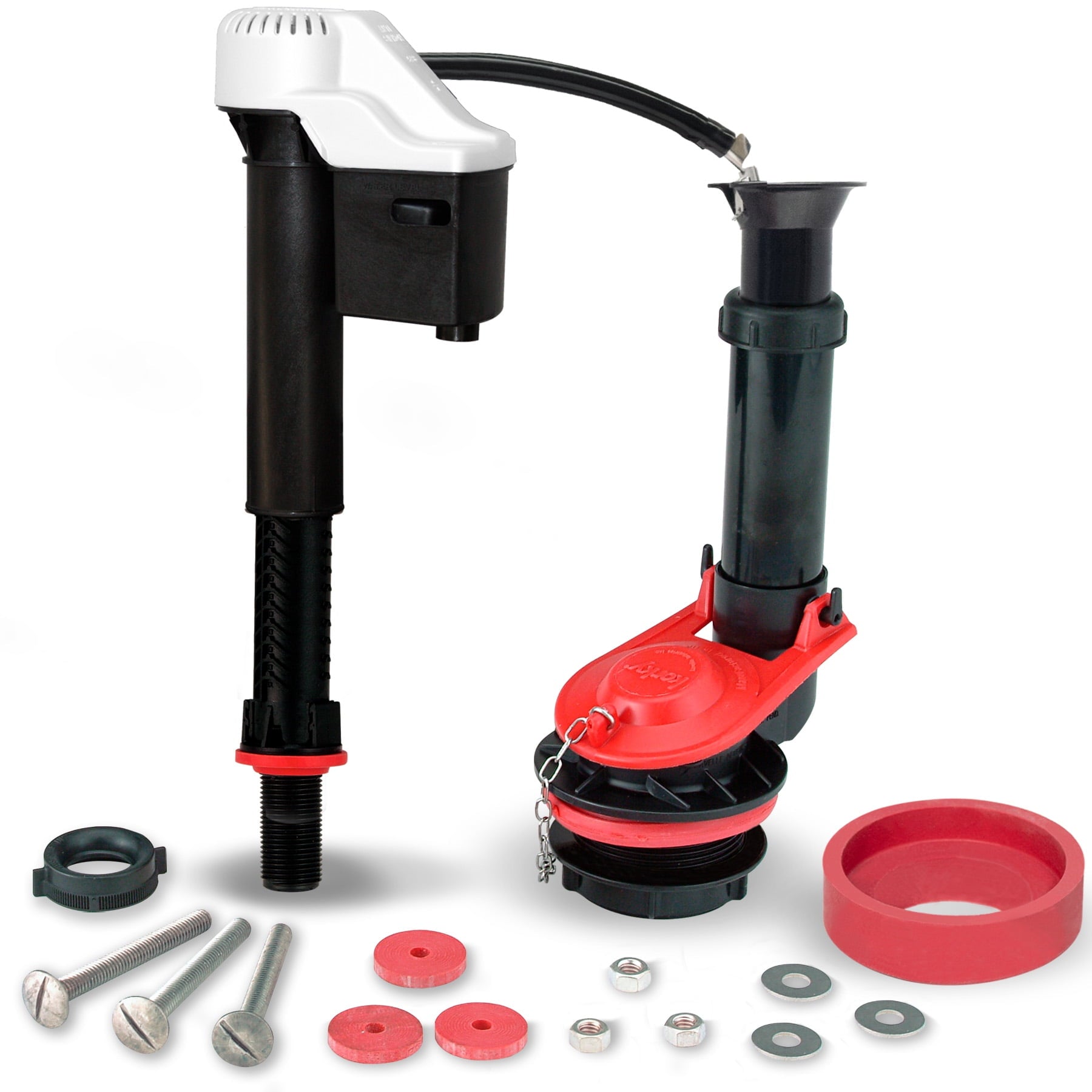 Korky Complete Toilet Repair Kit - Size: Standard 2-Inch - Fixes: Running, Noisy, No/Slow Refill, and No/Weak Flush Toilets (4010)
