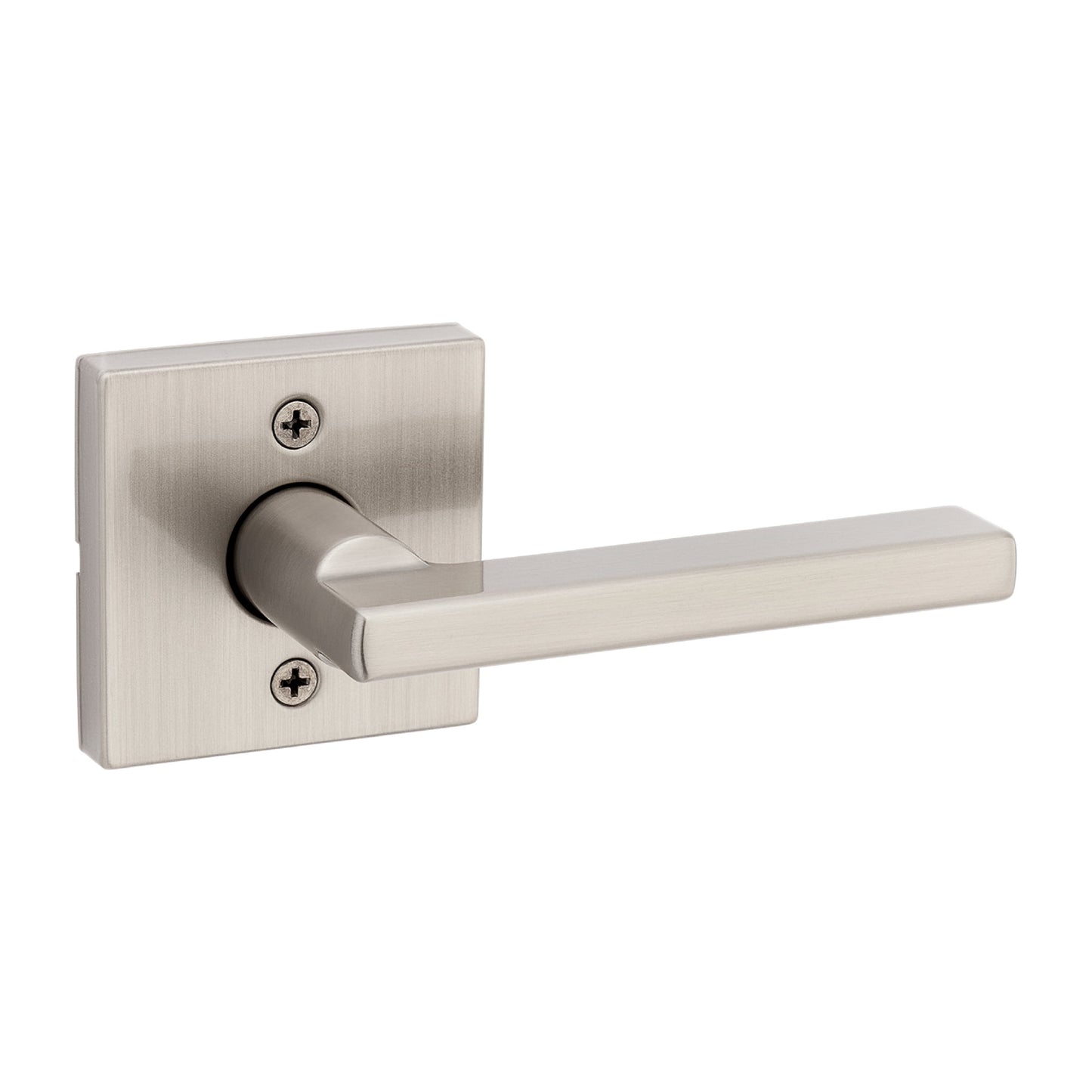 Kwikset Halifax Square Privacy Lever Doorknob Matte Black