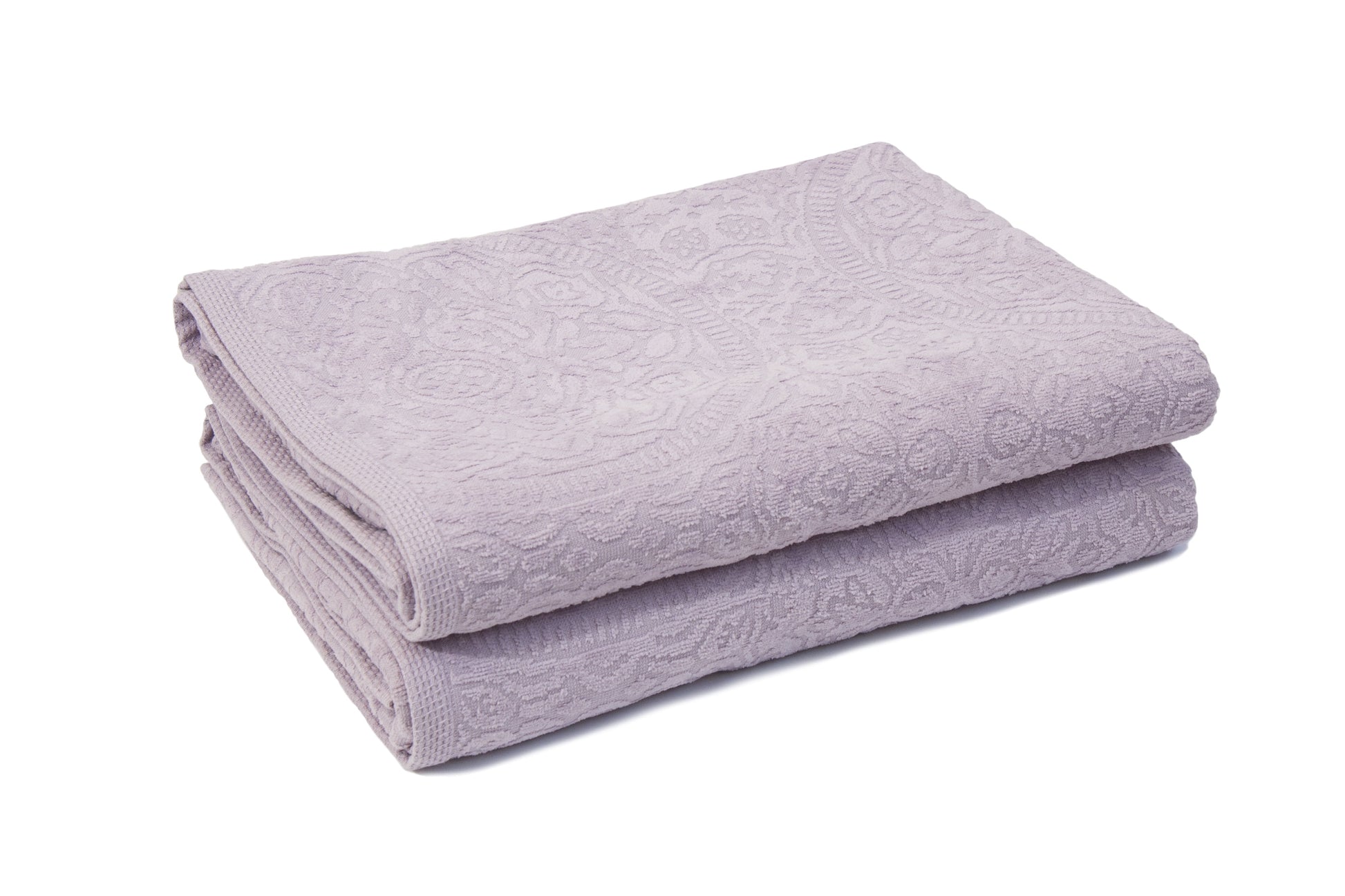 LINTEX LINENS Portofino 2 Piece 100% Cotton Bath Sheet - 40" X 70", Heather