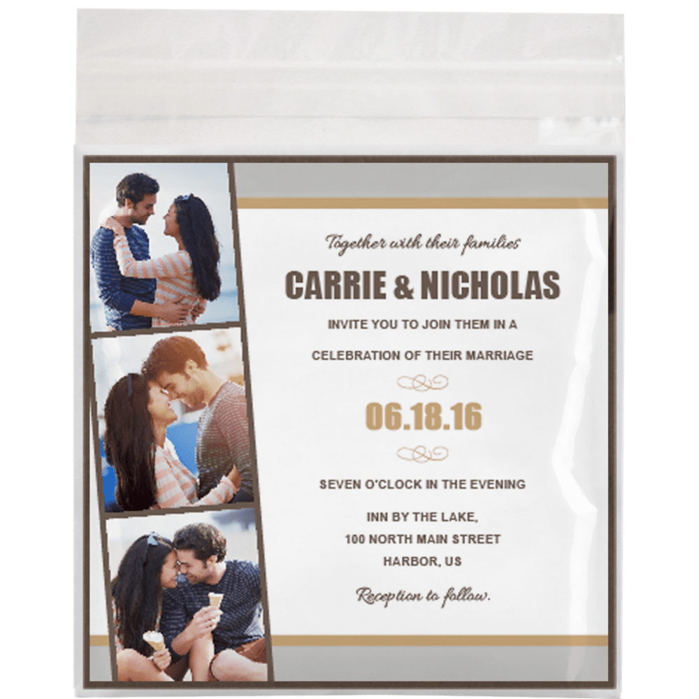 LUXPaper 6 1/4 x 6 1/4 Square Cello Envelope, Clear, 6 7/16 x 6 1/4, 1000/Pack