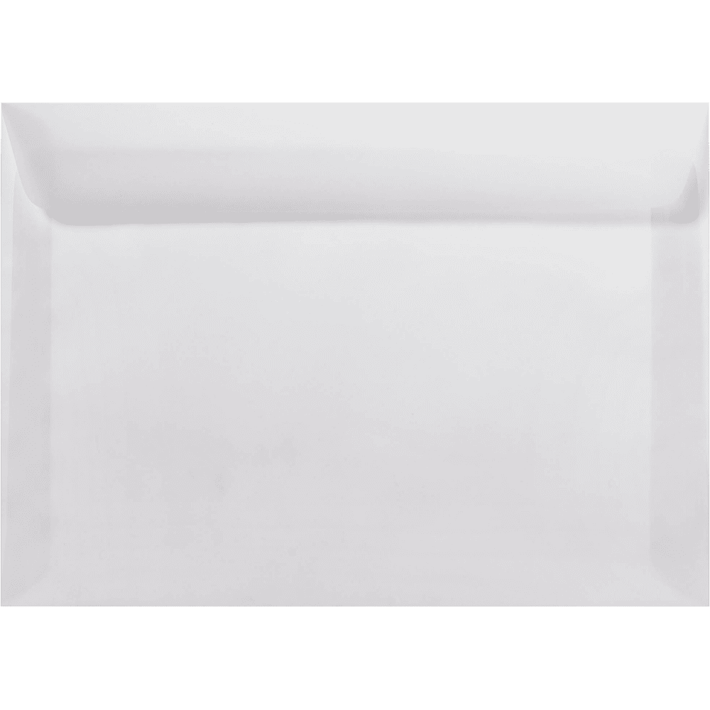 LUXPaper 7 1/2 x 10 1/2 Booklet Envelopes, Clear Translucent, 50/Pack