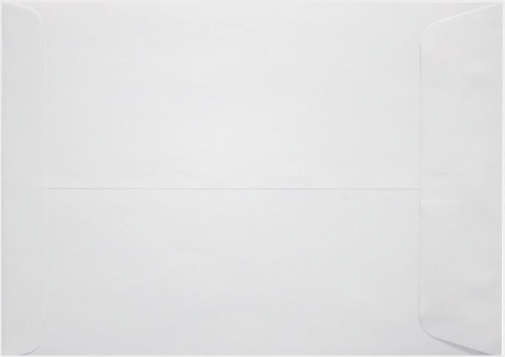 LUXPaper 7 1/2 x 10 1/2 Open End Envelopes, Bright White, 50/Pack