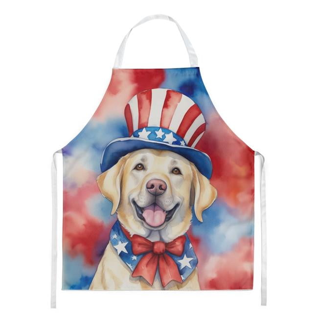 Labrador Retriever Patriotic American Apron 27 in x 30 in