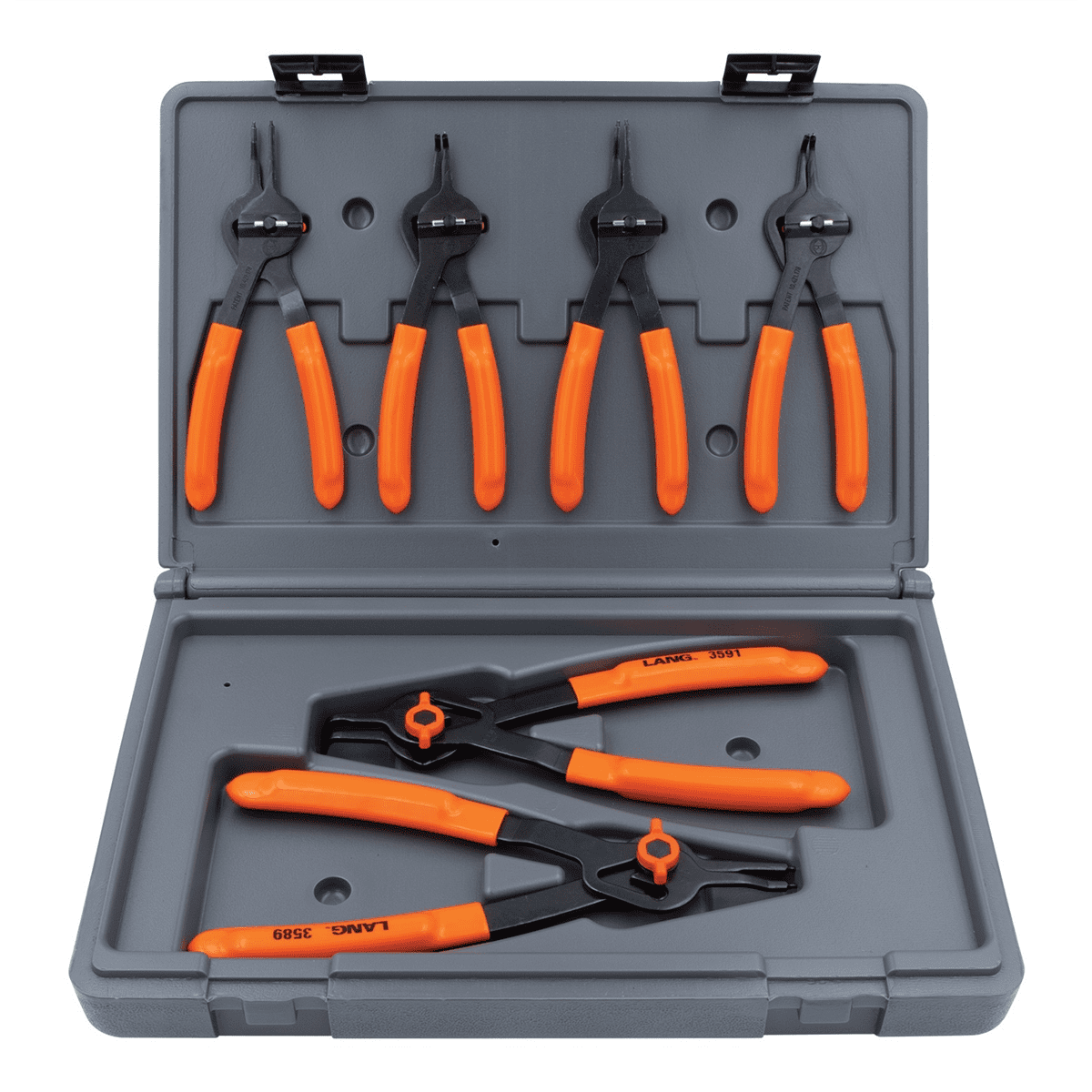Lang Tools (Kastar) 3597 - 6-Pc. Combination Internal/External Snap Ring Pliers Set