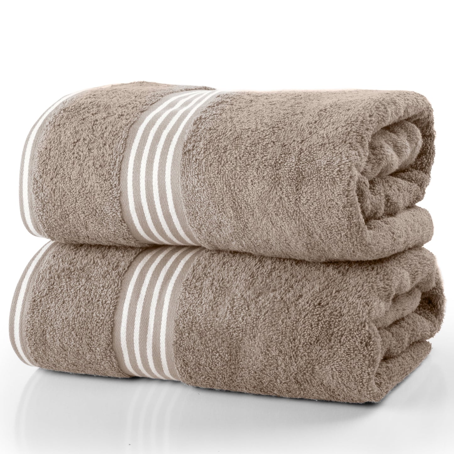 Lavish Home Toallas de BaÃ±o de 35x70 Pulgadas - Juego de Toallas de AlgodÃ³n de Secado RÃ¡pido de 2 Pzas (Gris)