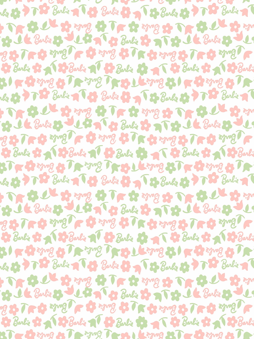 Learns to Cook Removable Vinyl Wallpaper by Barbie - Pink and Green