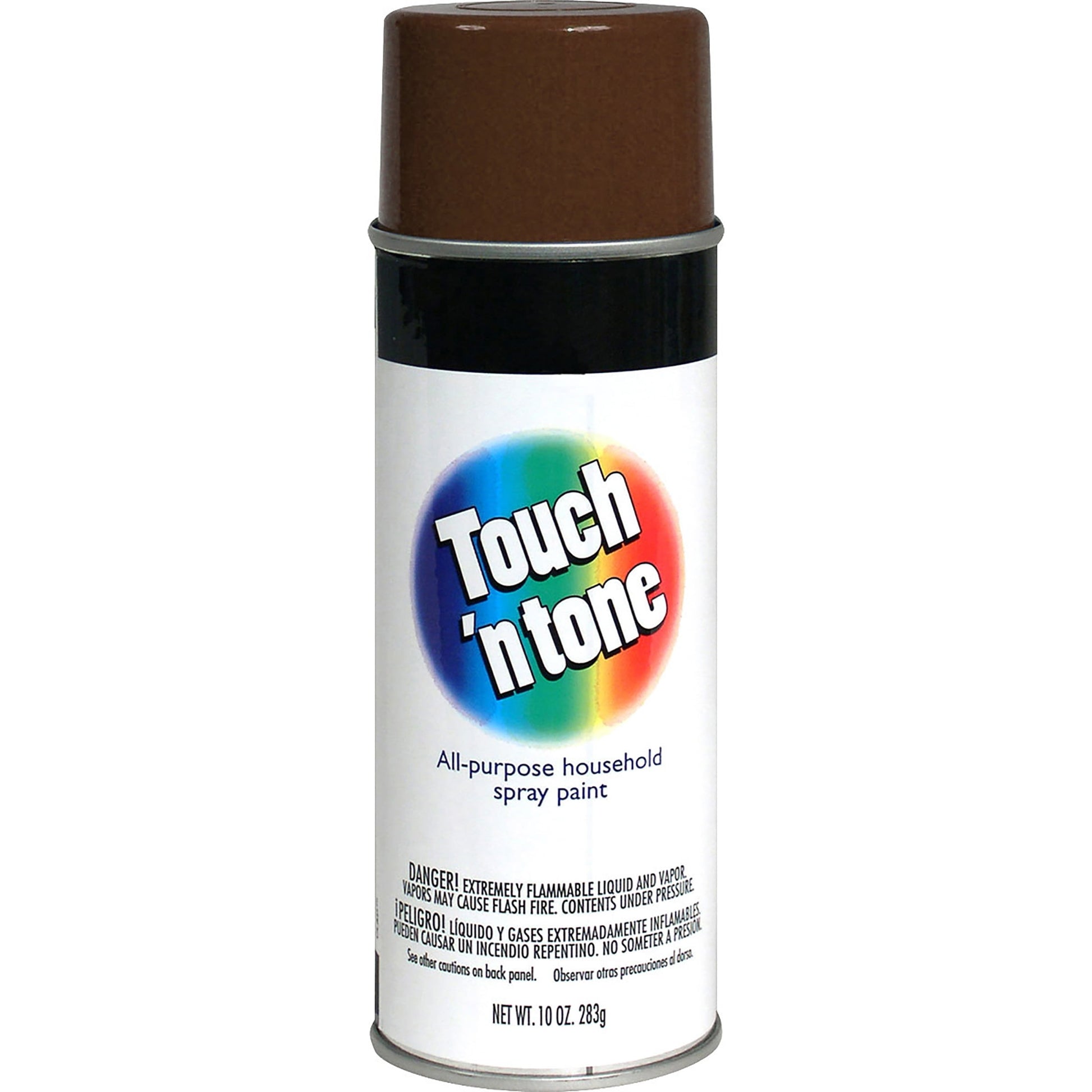 6 Pack, Leather Brown, Touch 'n Tone Gloss General Purpose Spray Paint-55277830, 10 oz