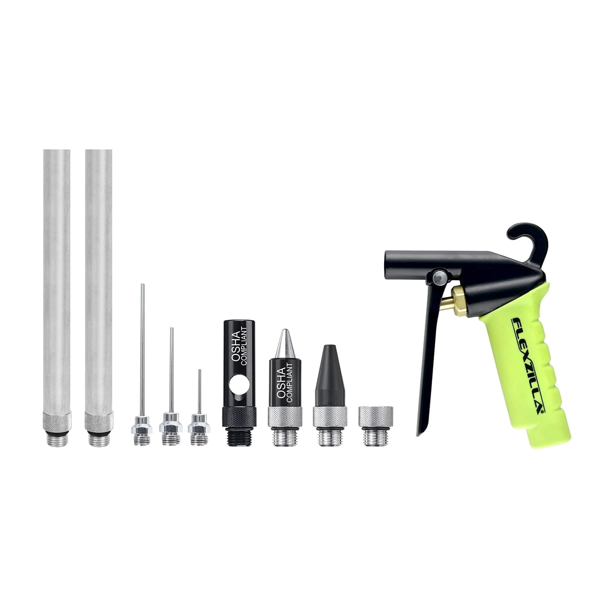 Flexzillaâ„¢ X1â„¢ Blow Gun Kit, 10-Piece, ZillaGreenÂ®