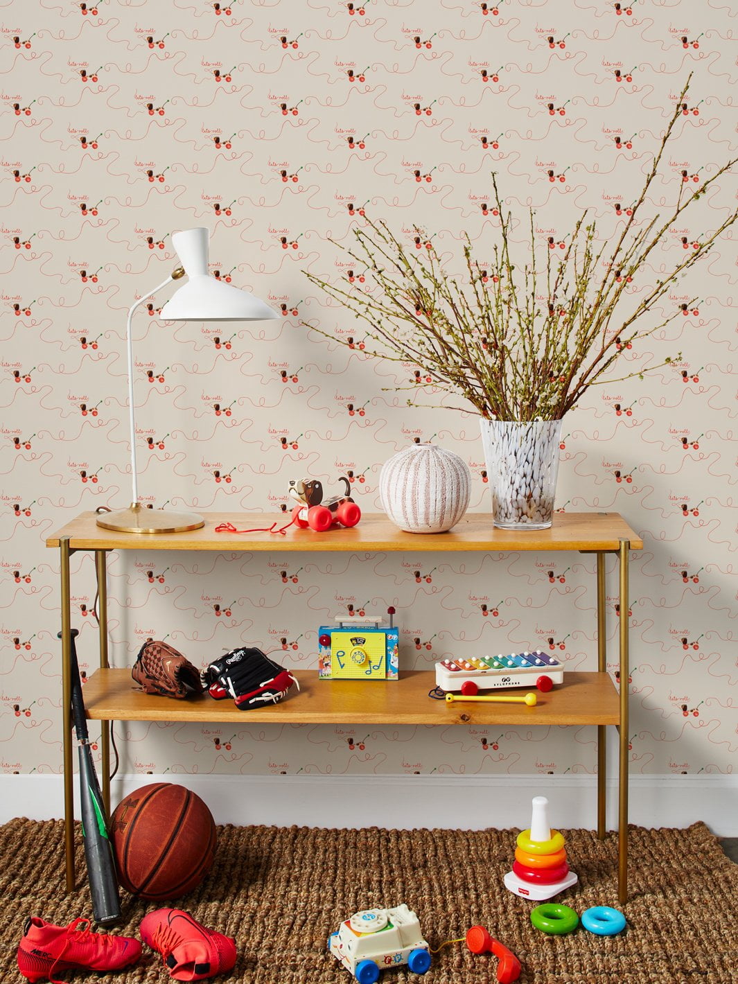Lets Roll Long Rope Removable Vinyl Wallpaper By Fisher-Price - Adobe