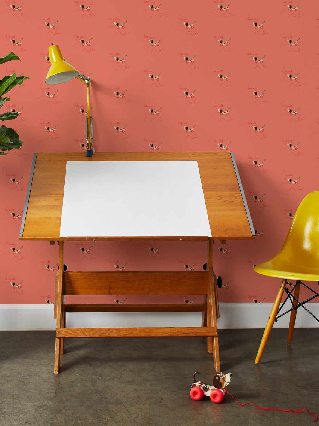 Lets Roll Long Rope Removable Vinyl Wallpaper By Fisher-Price - Watermelon