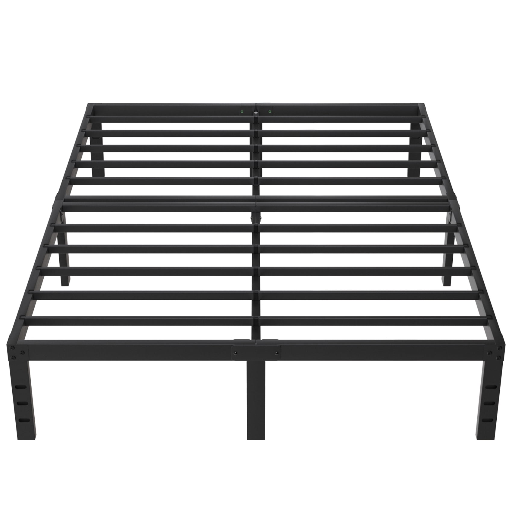Leumius 14" Queen Bed Frame,Heavy Duty Metal Platform Bed with Storage Space Under Frame,No Box Spring Needed,Black