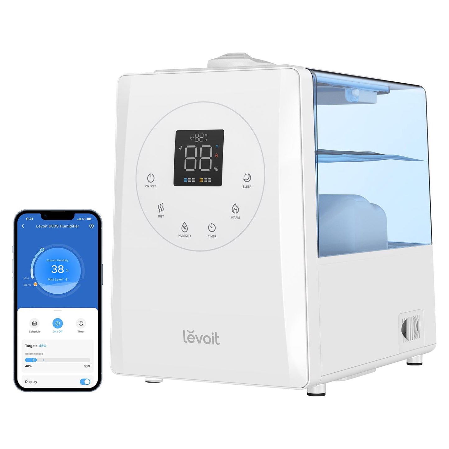 (Open Box) Levoit 1.58 gal 753 Sq Ft Digital Ultrasonic Humidifier