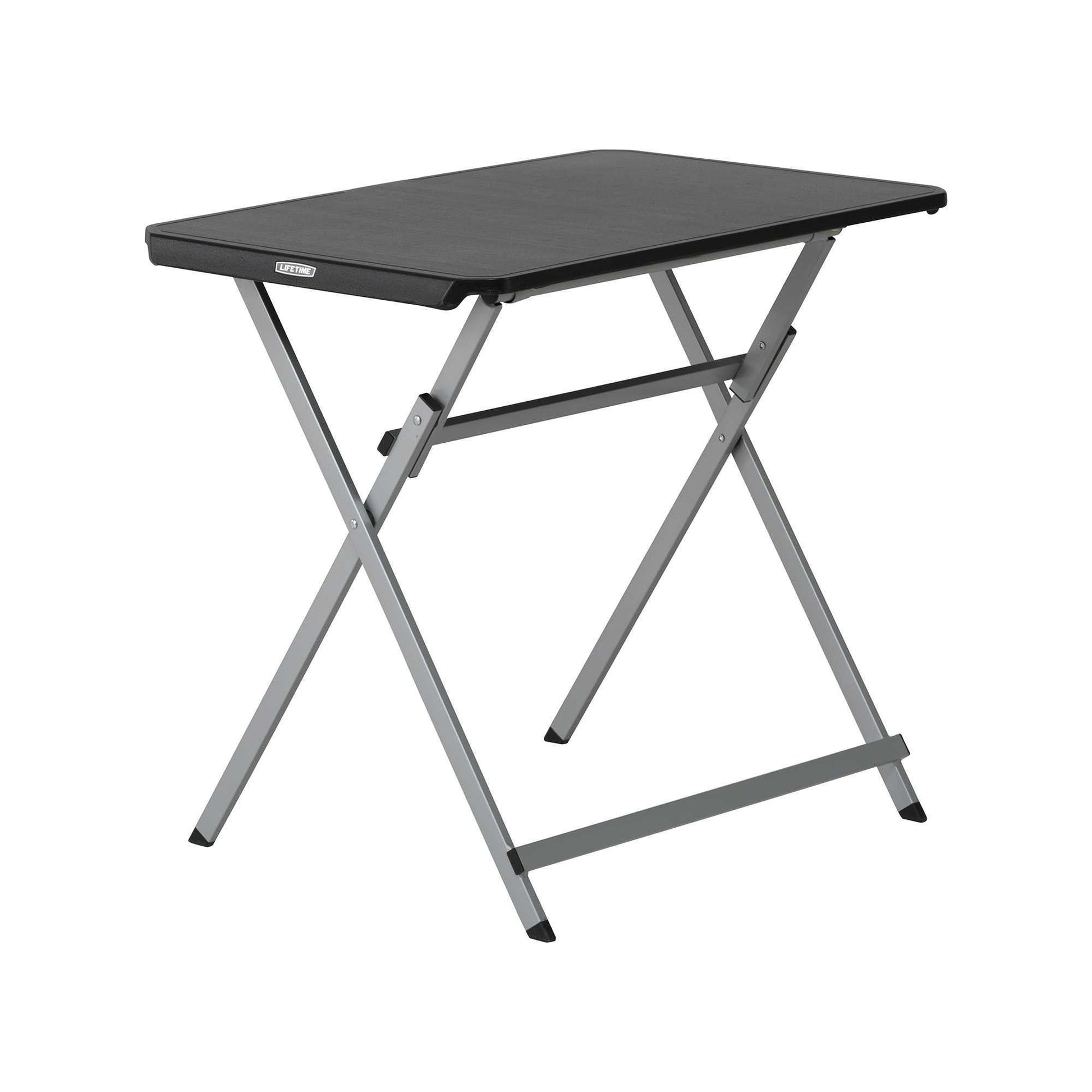 Lifetime 30-Inch Rectangle Folding Table, Light Commercial Grade, Indoor/Outdoor, Black