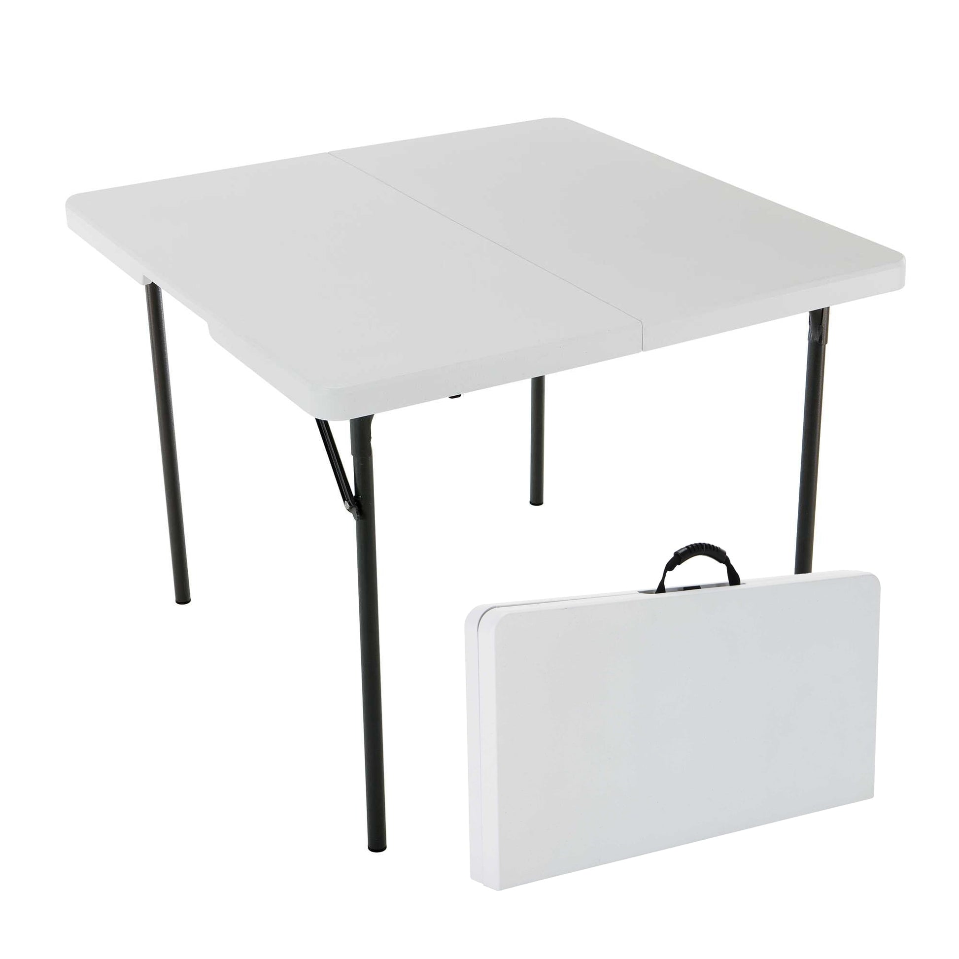 Lifetime 37 in. Square Fold-in-Half Table, Indoor/Outdoor Light Commercial Grade, White (280228)