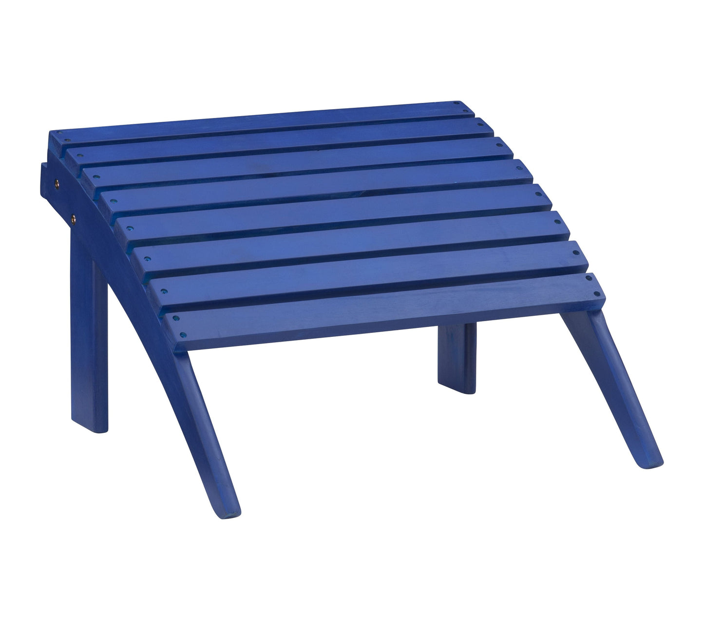 Linon Adirondack Acacia Wood Ottoman, Blue